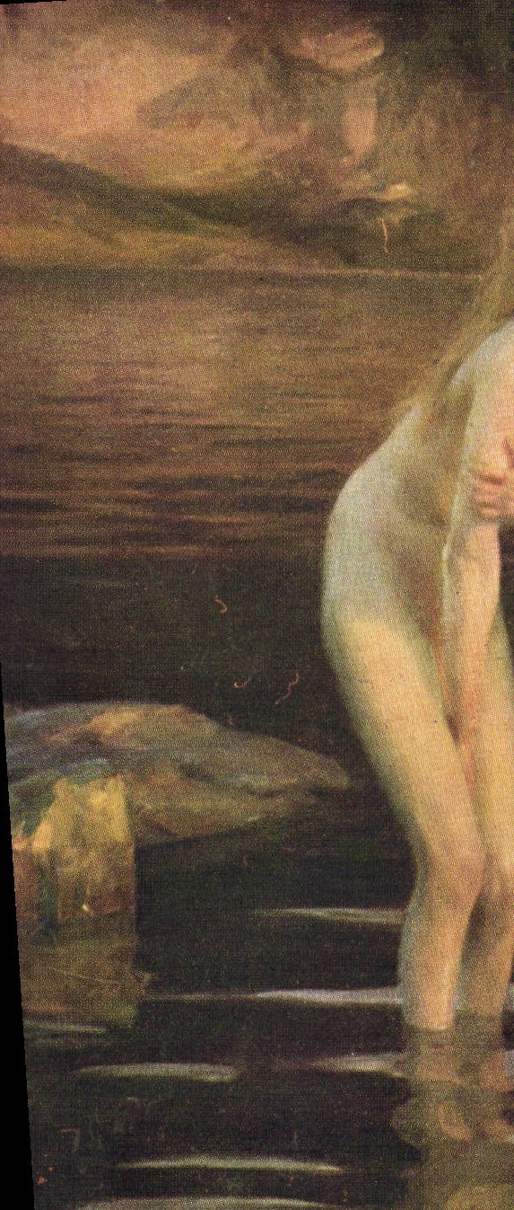 Vintage Postcard Chabas In the twilight