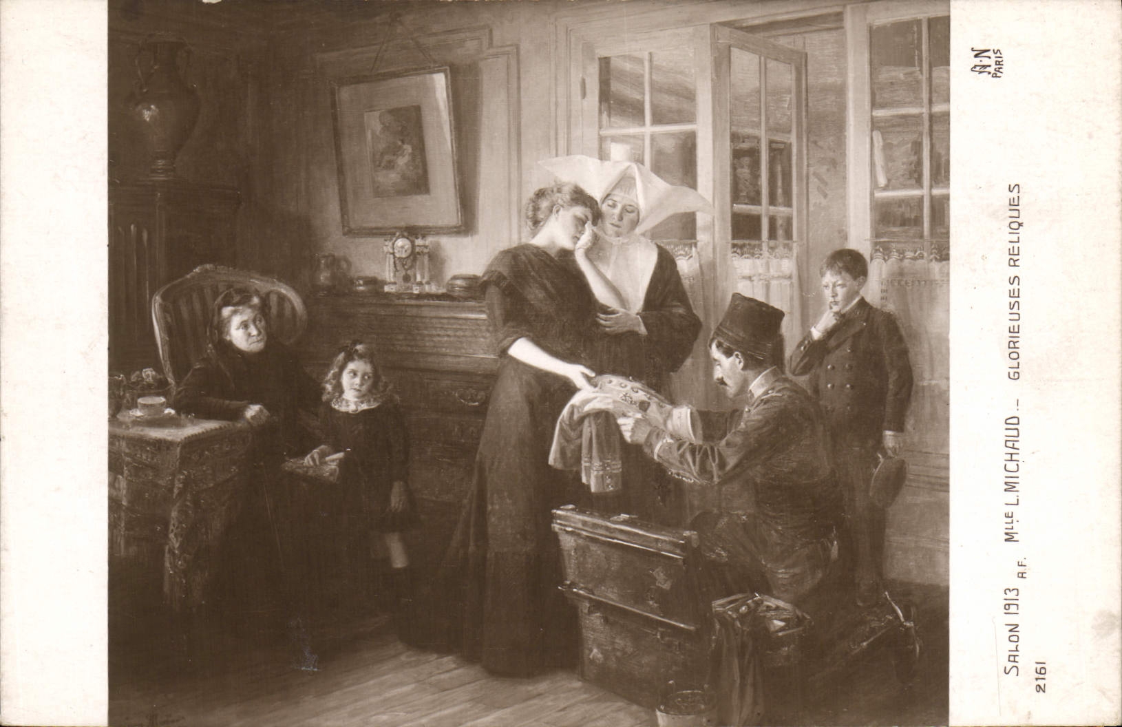 CPA Salon 1913 Mlle Michaud Glorieuses reliques 