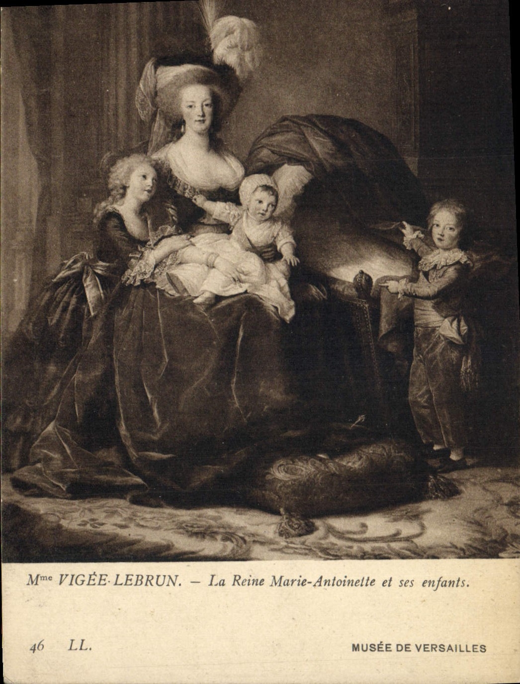 CPA Mme Vigee Lebrun La reine Marie Antoinette et ses enfants Musee de Versailles 