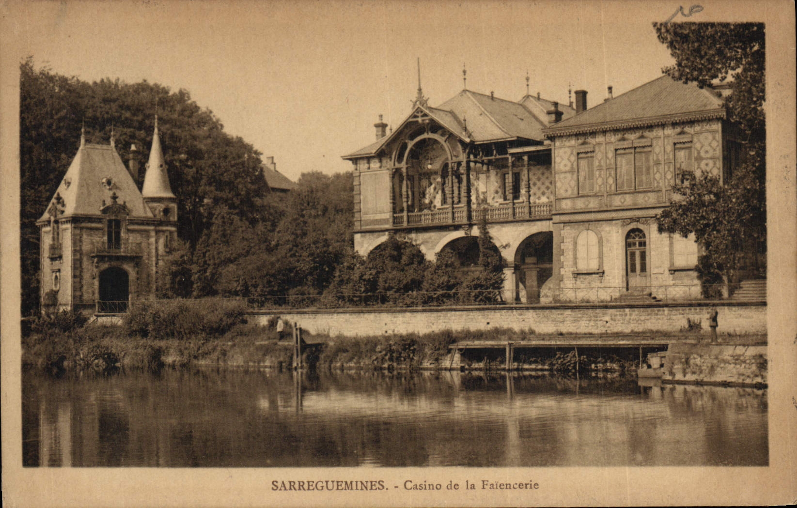 CPA Casino de la faiencerie Sarreguemines