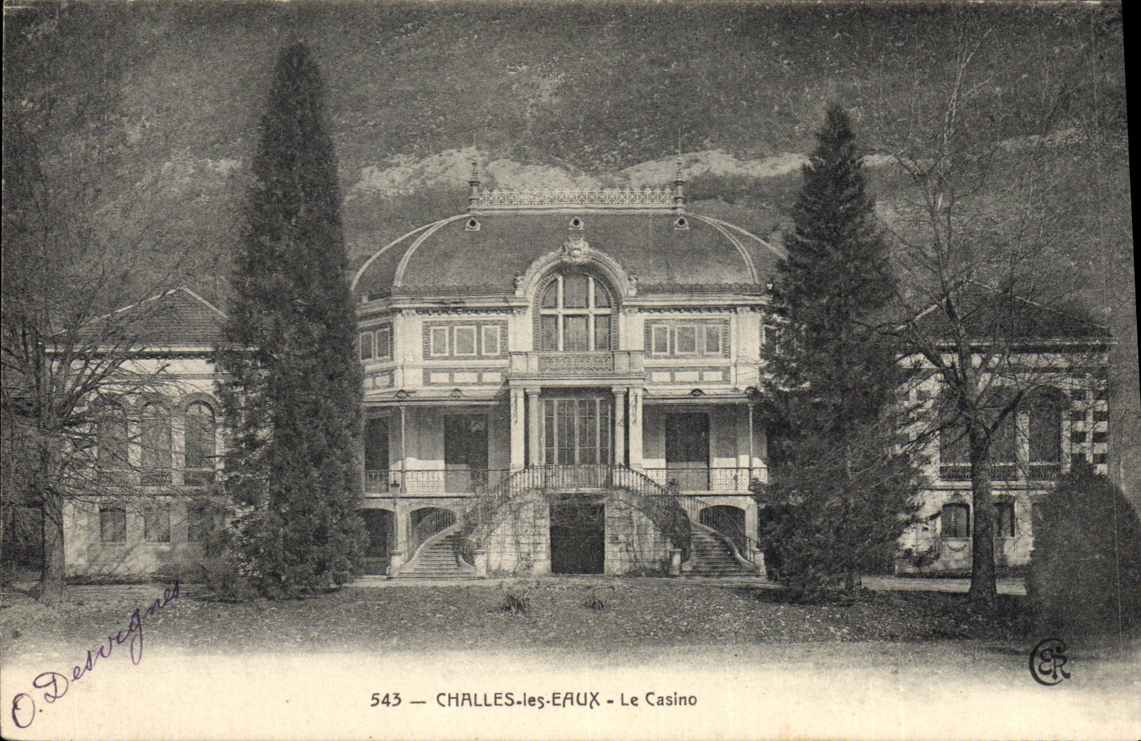 Vintage Postcard Casino Shawls Water