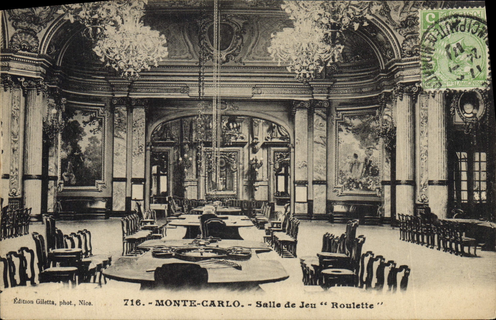 CPA Casino Monte Carlo Salle de jeu Roulette