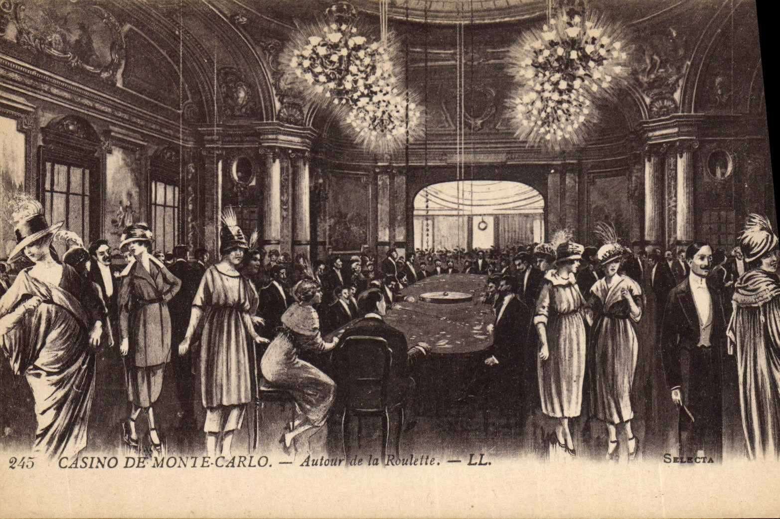 CPA Casino Monte Carlo Autour de la roulette