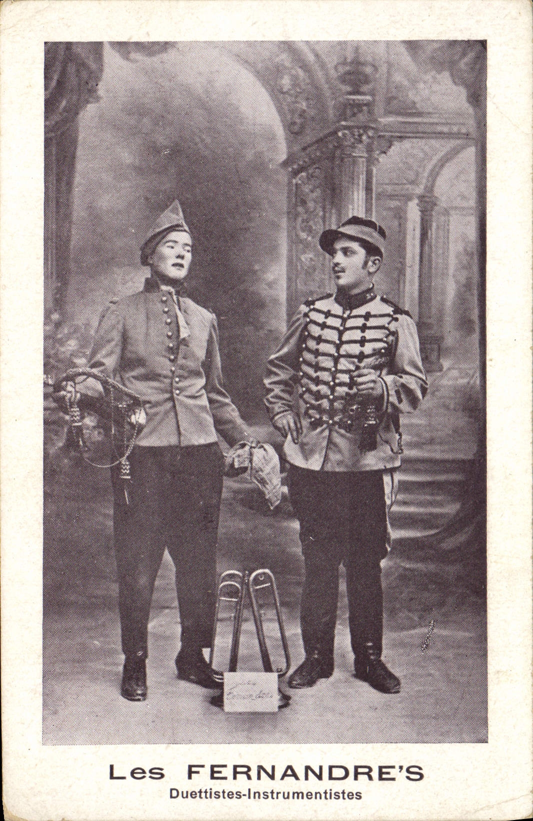 Postal el Fernandre' s Duettistes Instrumentistas