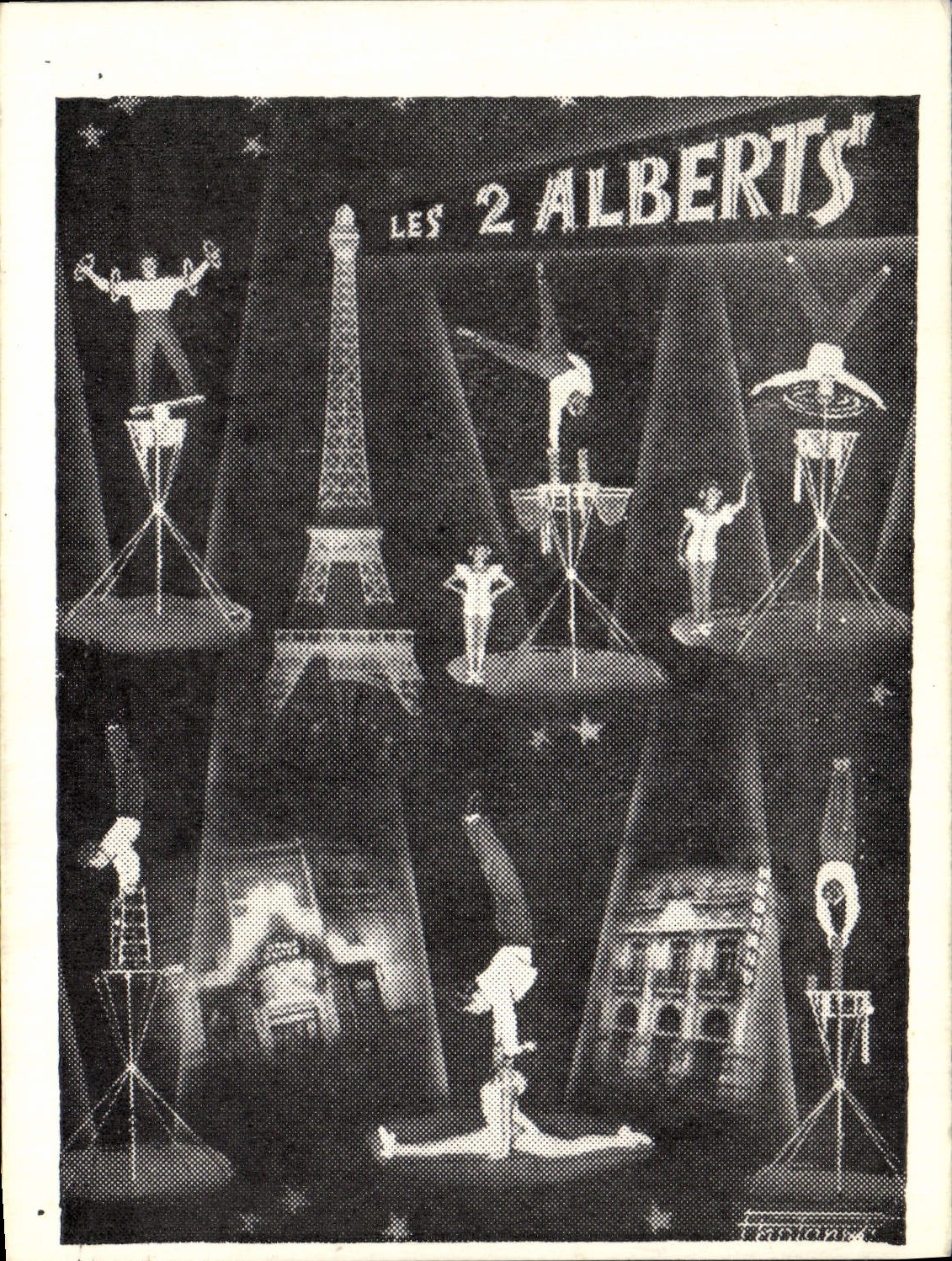 CPA Les é Albertss Tour Eiffel Paris 