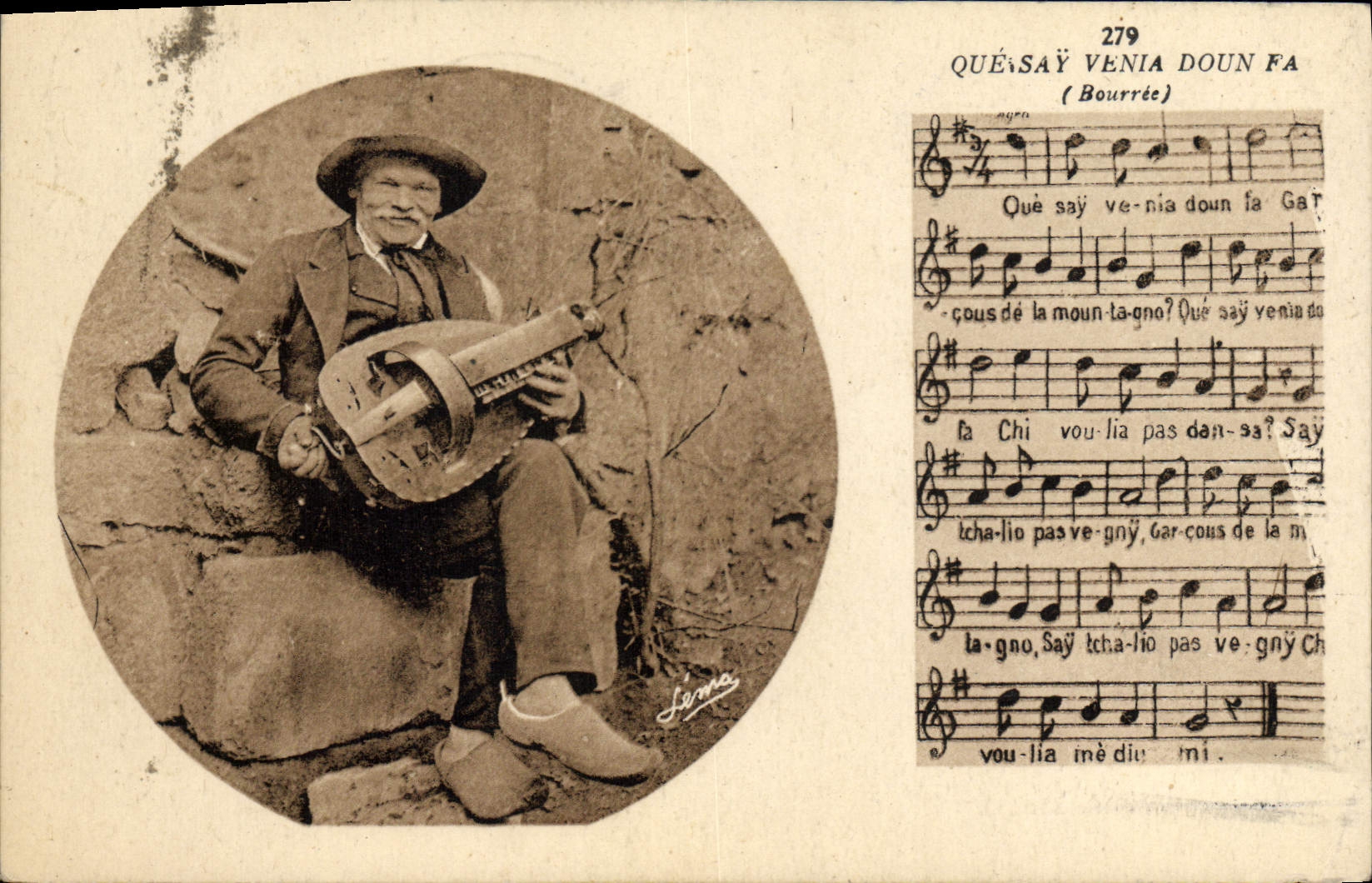 CPA Folklore Bourree