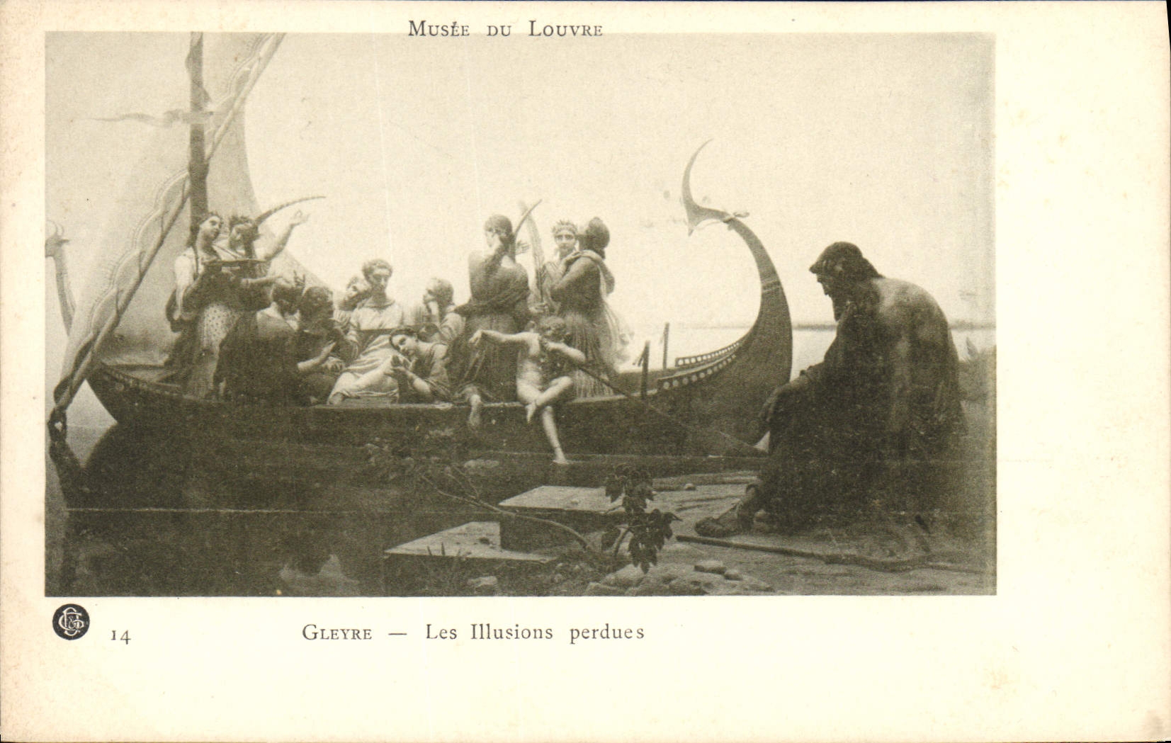 CPA Gleyre Les illusions perdues Musee du Louvre Paris 