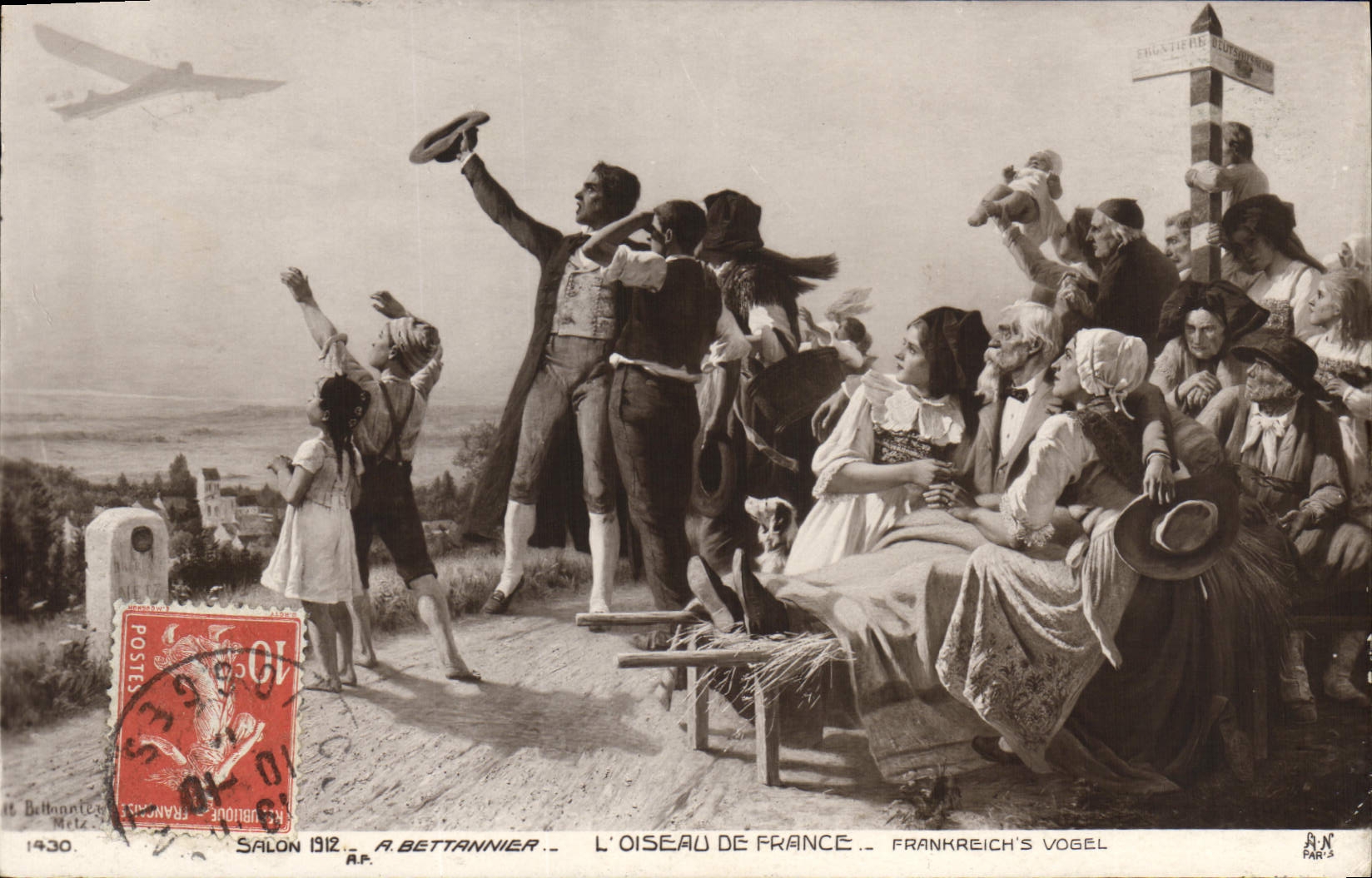 CPA Salon 1912 Bettannier L'oiseau de France 