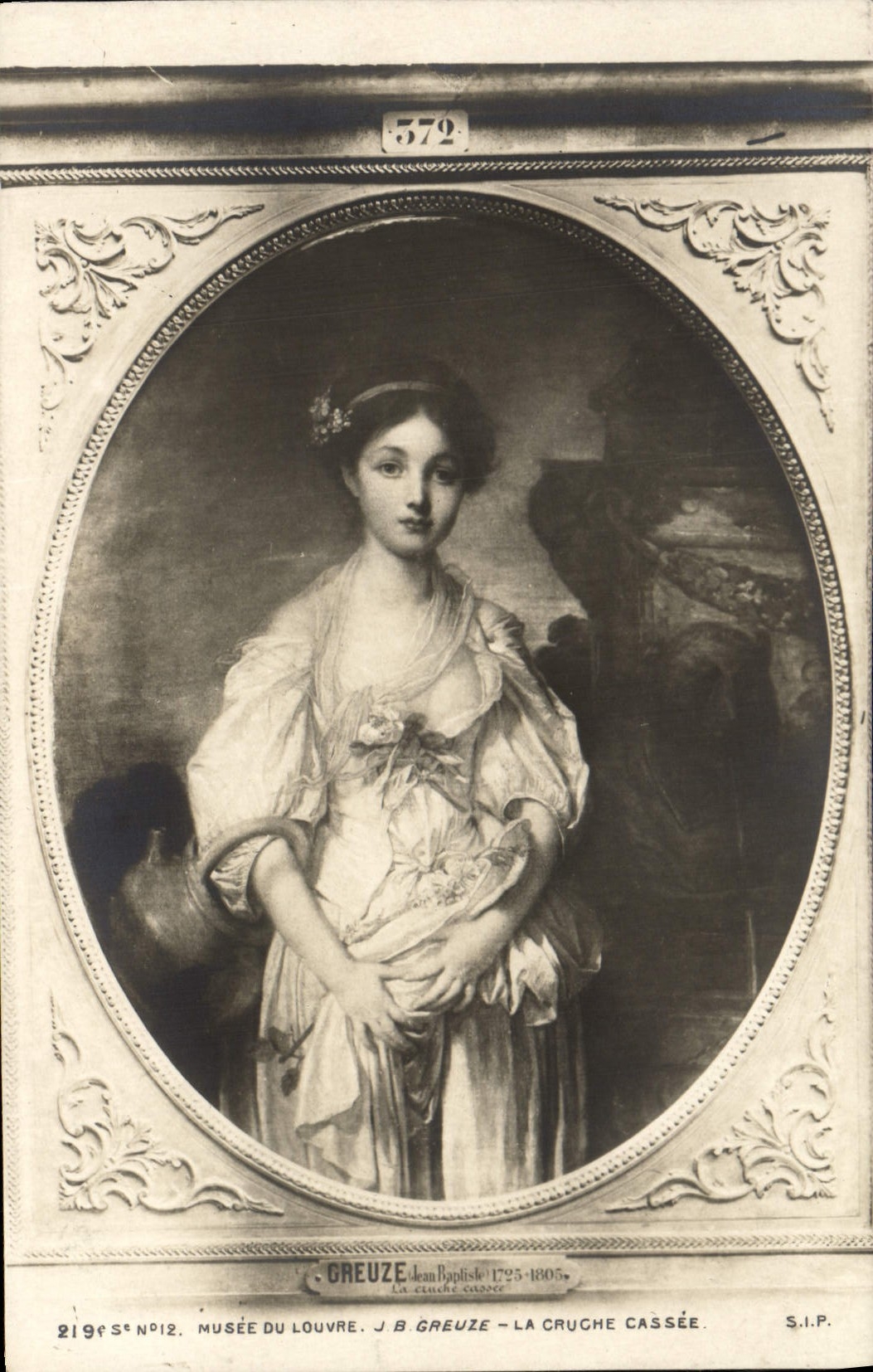 CPA Paris Musee du louvre Greuze La cruche cassee 