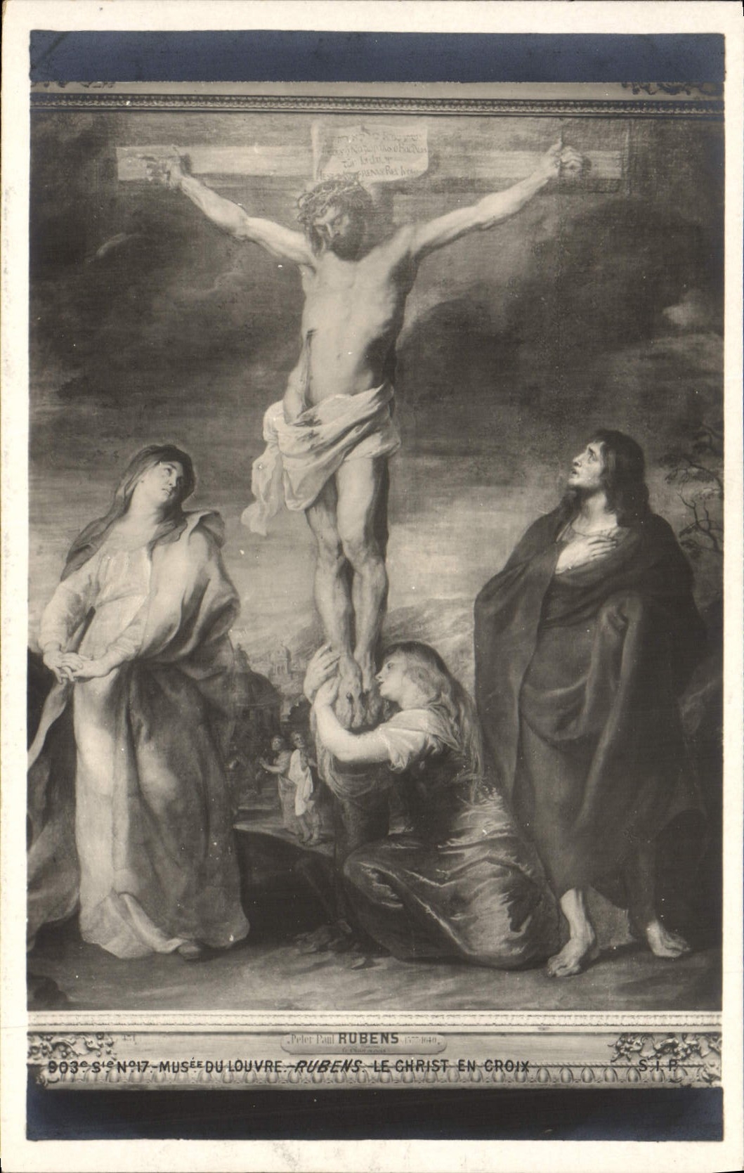 CPA Rubens Musee du Louvre Le Christ en Croix 