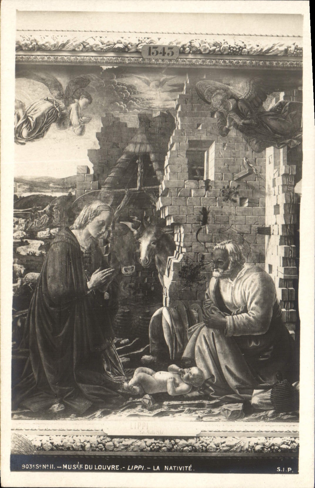 CPA Paris Musee du Louvre Lippi la nativite 