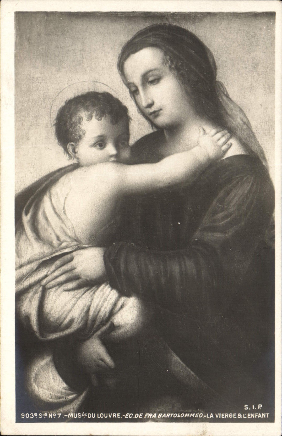 CPA Paris Musee du Louvre Bartolommeo la vierge et l'enfant 
