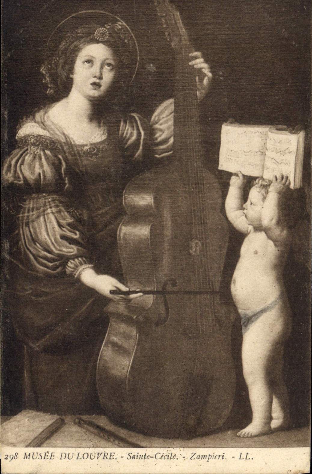 CPA Paris Musee du Louvre Sainte Cecile Zampieri 