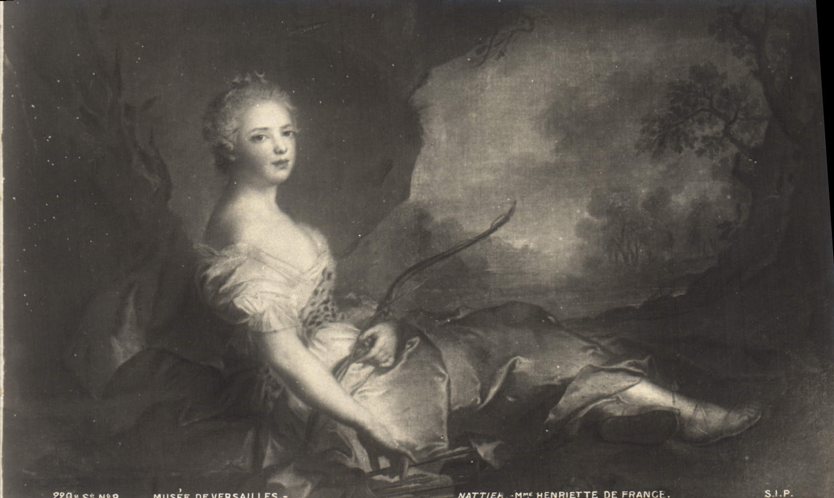 Vintage Postcard Museum of Versailles Nattier Mrs. Henriette de France