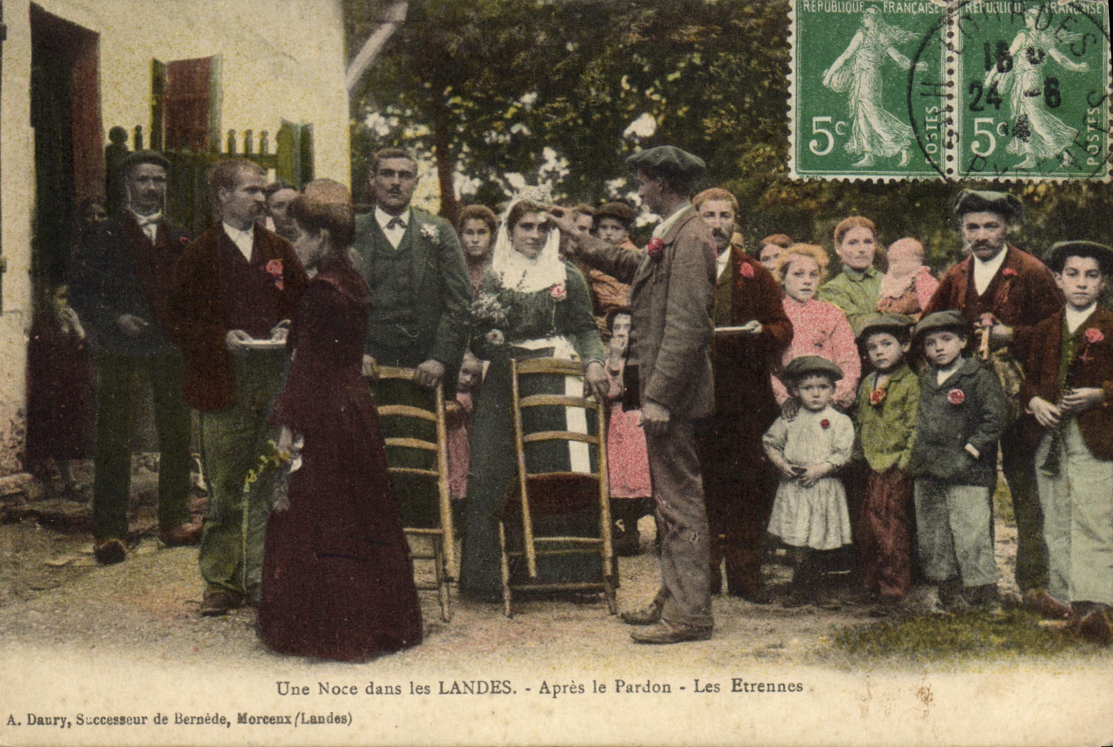 Postal Folclore una boda en la Landas después del perdón los estrena Matrimonio CUMBRE