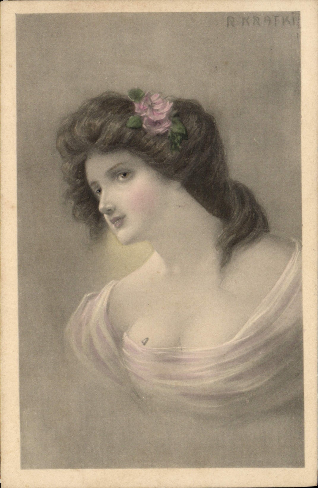 CPA Fantaisie Illustrateur Femme
