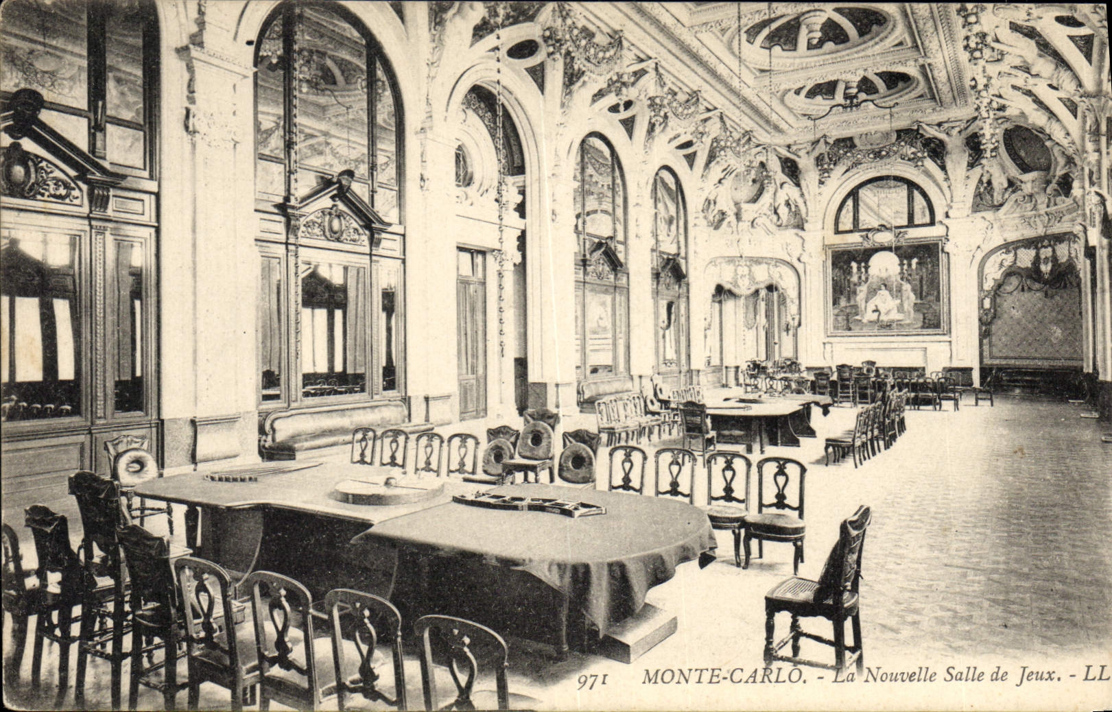 Vintage Postcard Casino of Monte Carlo the new gaming room