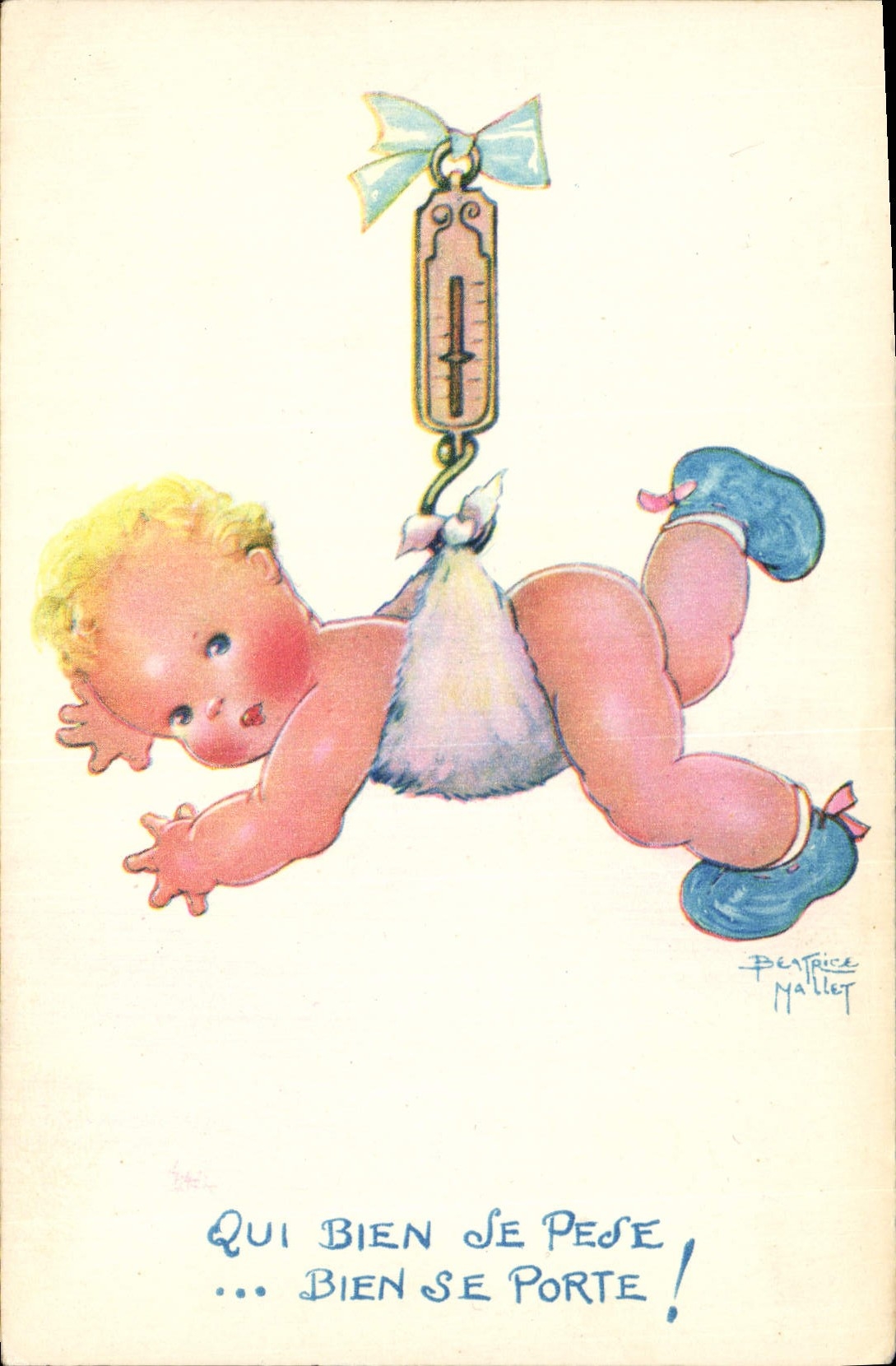 CPA Fantaisie Illustrateur Beatrice Mallet Enfant Qui bien se porte