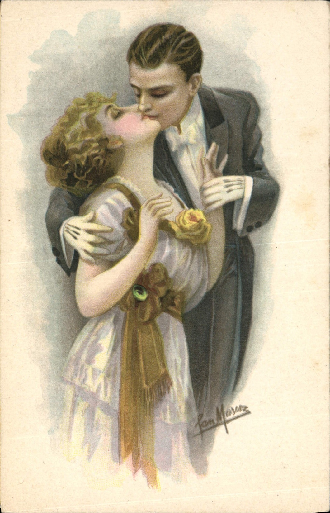 CPA Fantaisie Illustrateur Femme