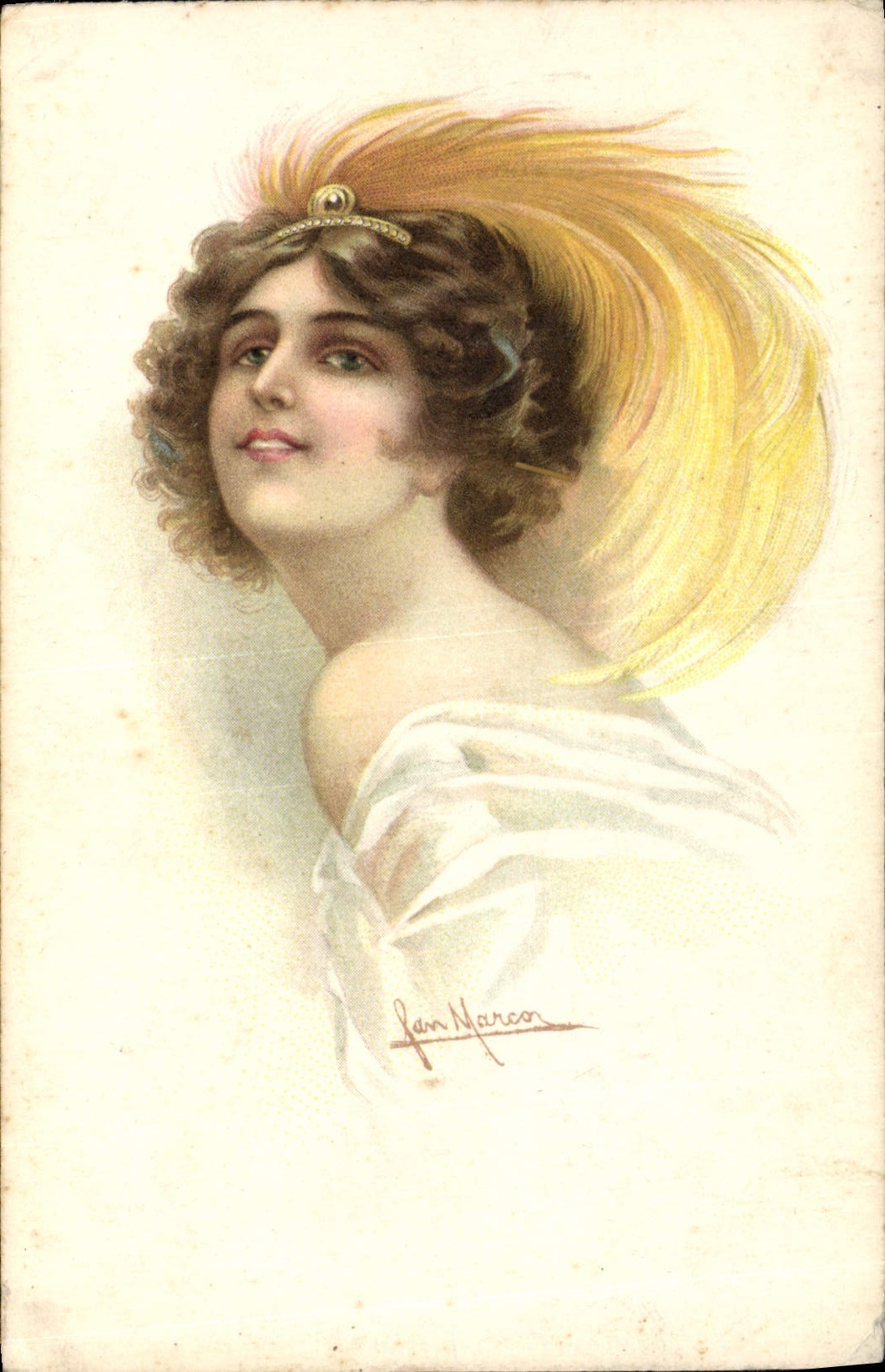 CPA Fantaisie Illustrateur Femme