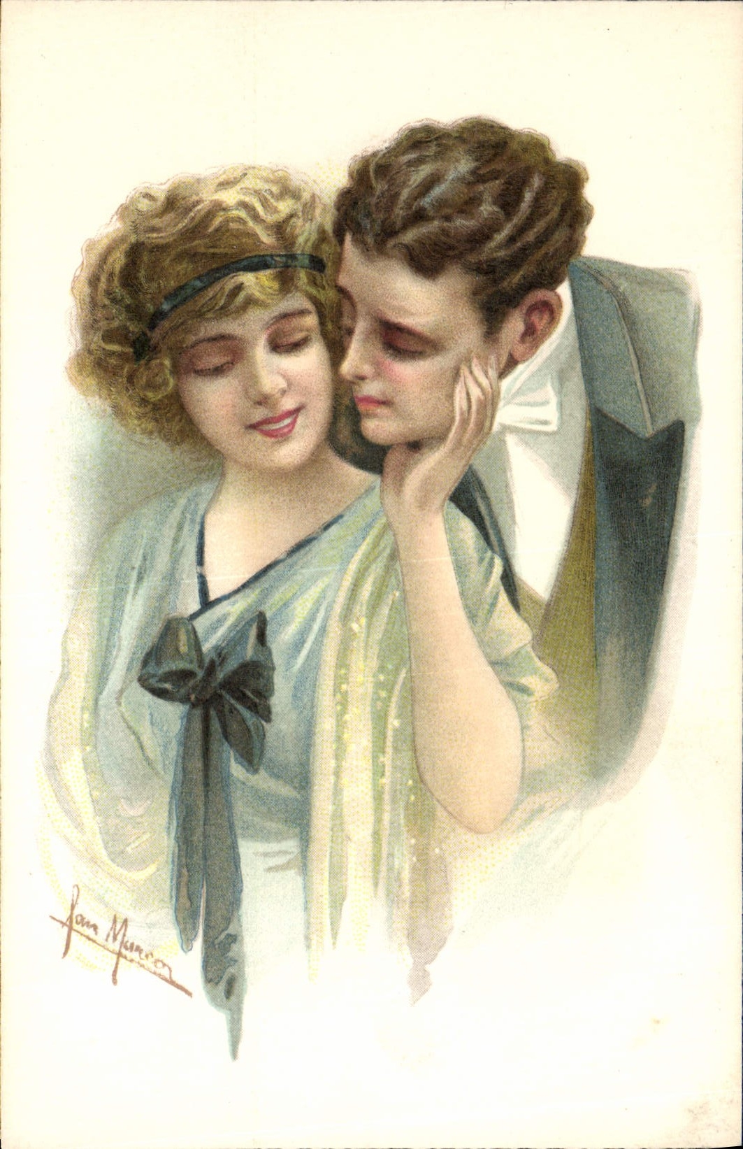 CPA Fantaisie Illustrateur Femme