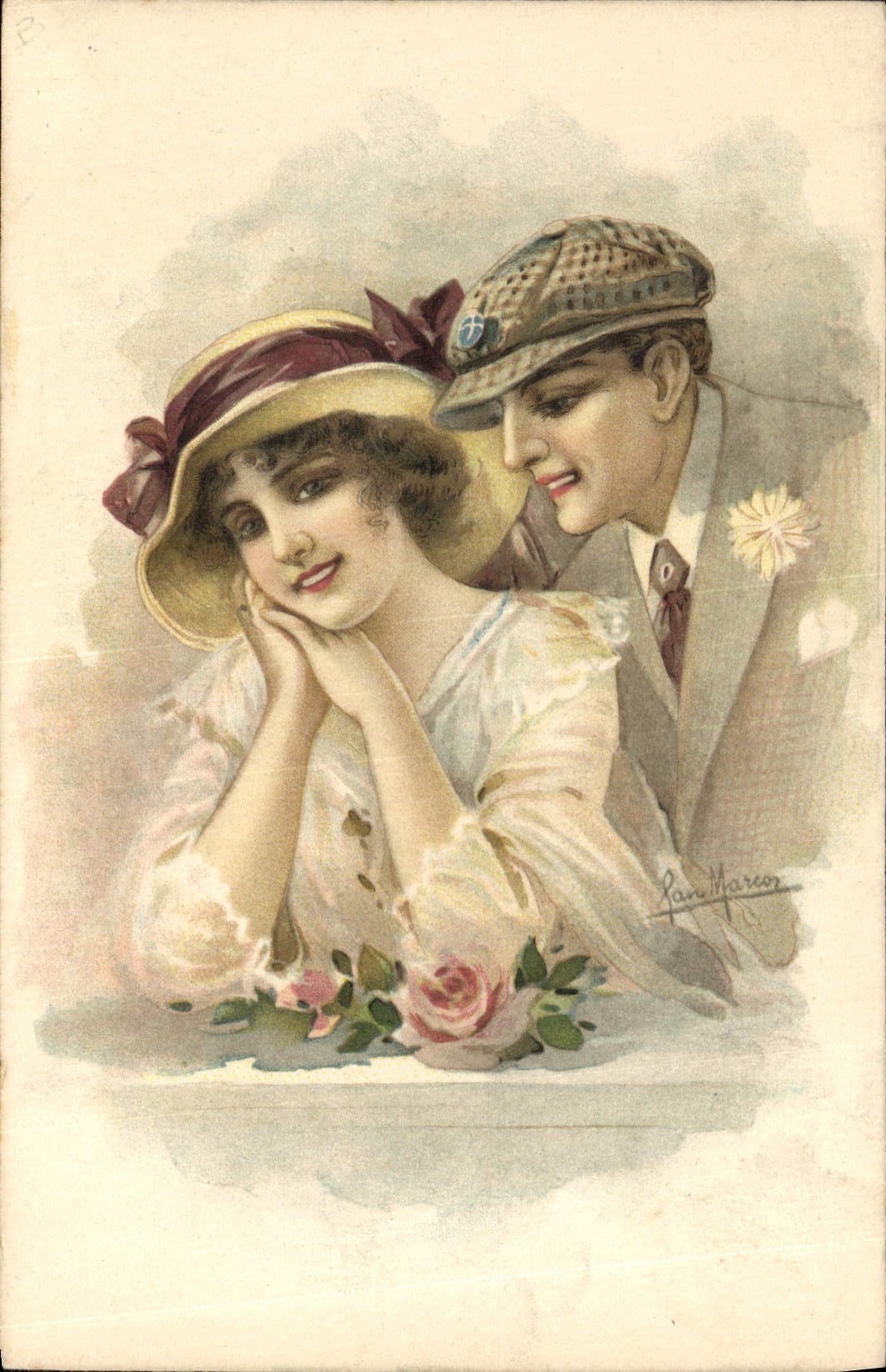 CPA Fantaisie Illustrateur Femme