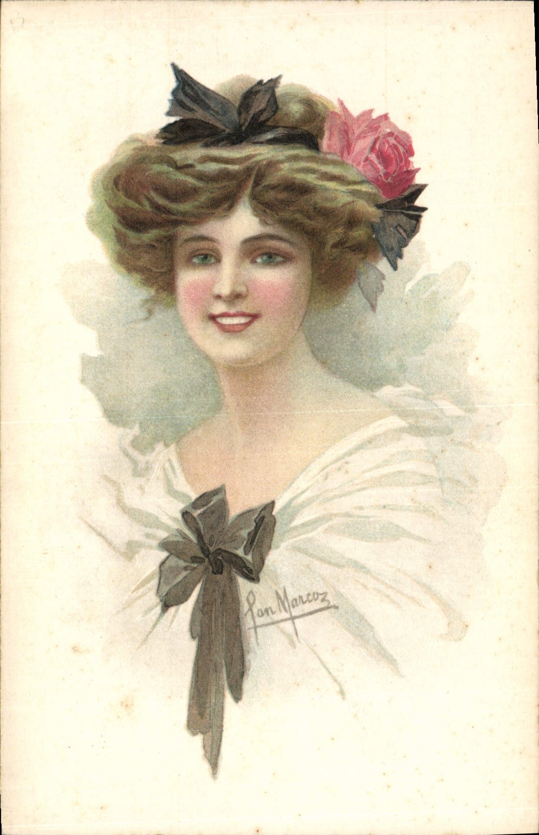 CPA Fantaisie Illustrateur Femme
