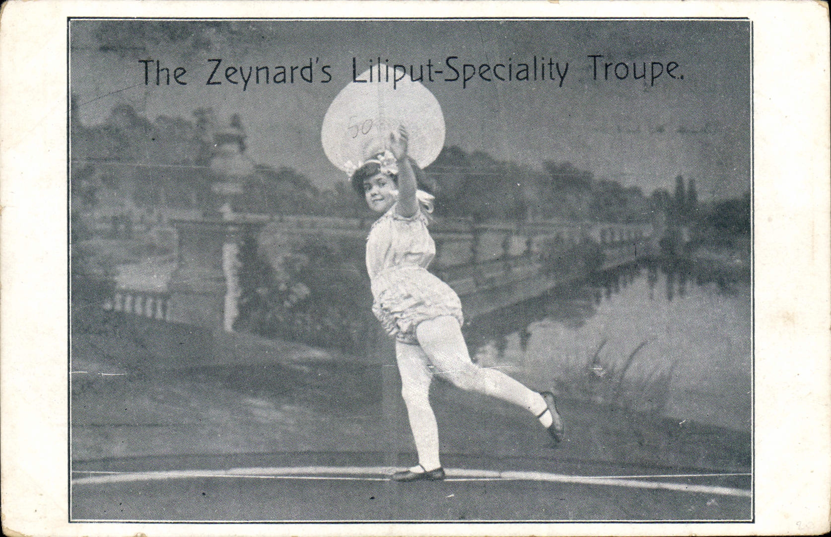 Vintage Postcard The Zeynard' S Liliput Specialty Troop