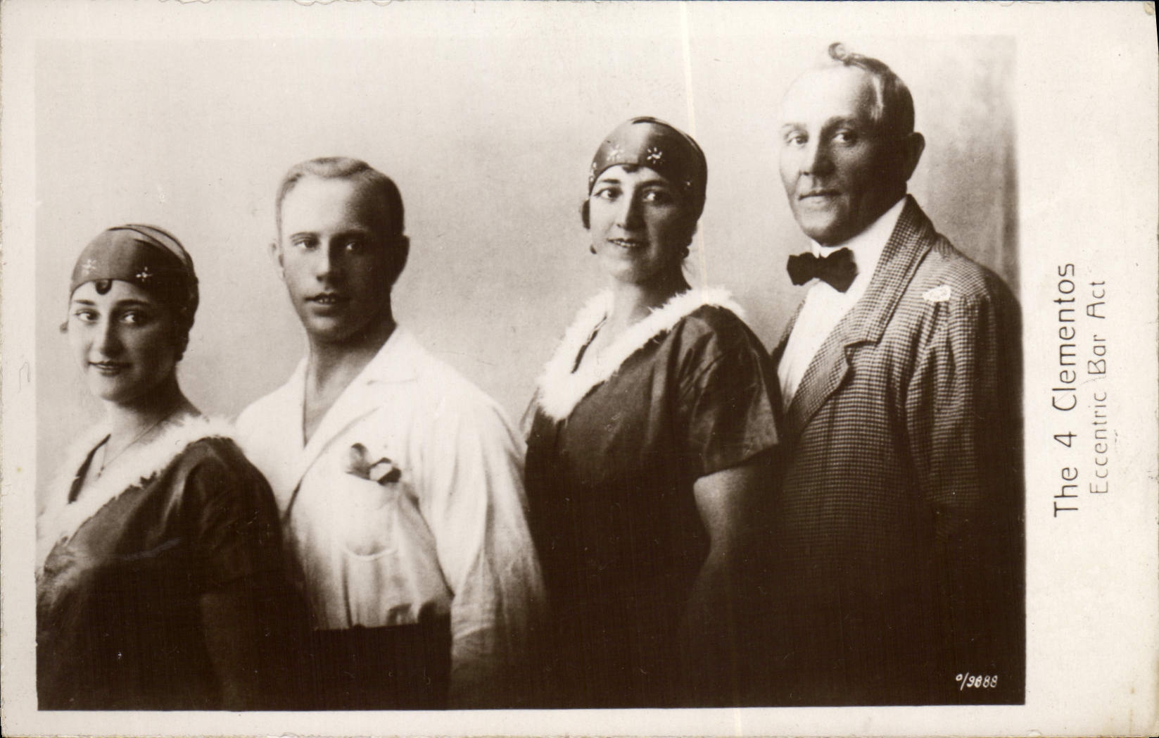 Vintage Postcard The 4 Clementos Eccentric Bar Act