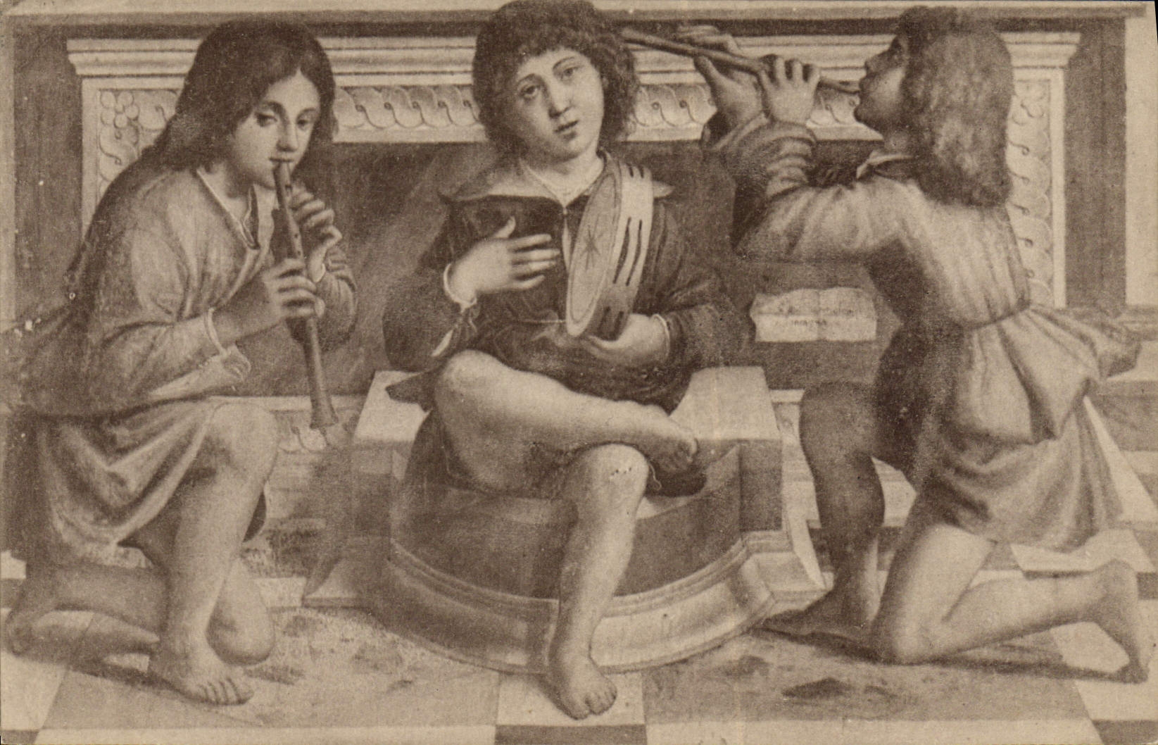 CPA Enfants Musique 