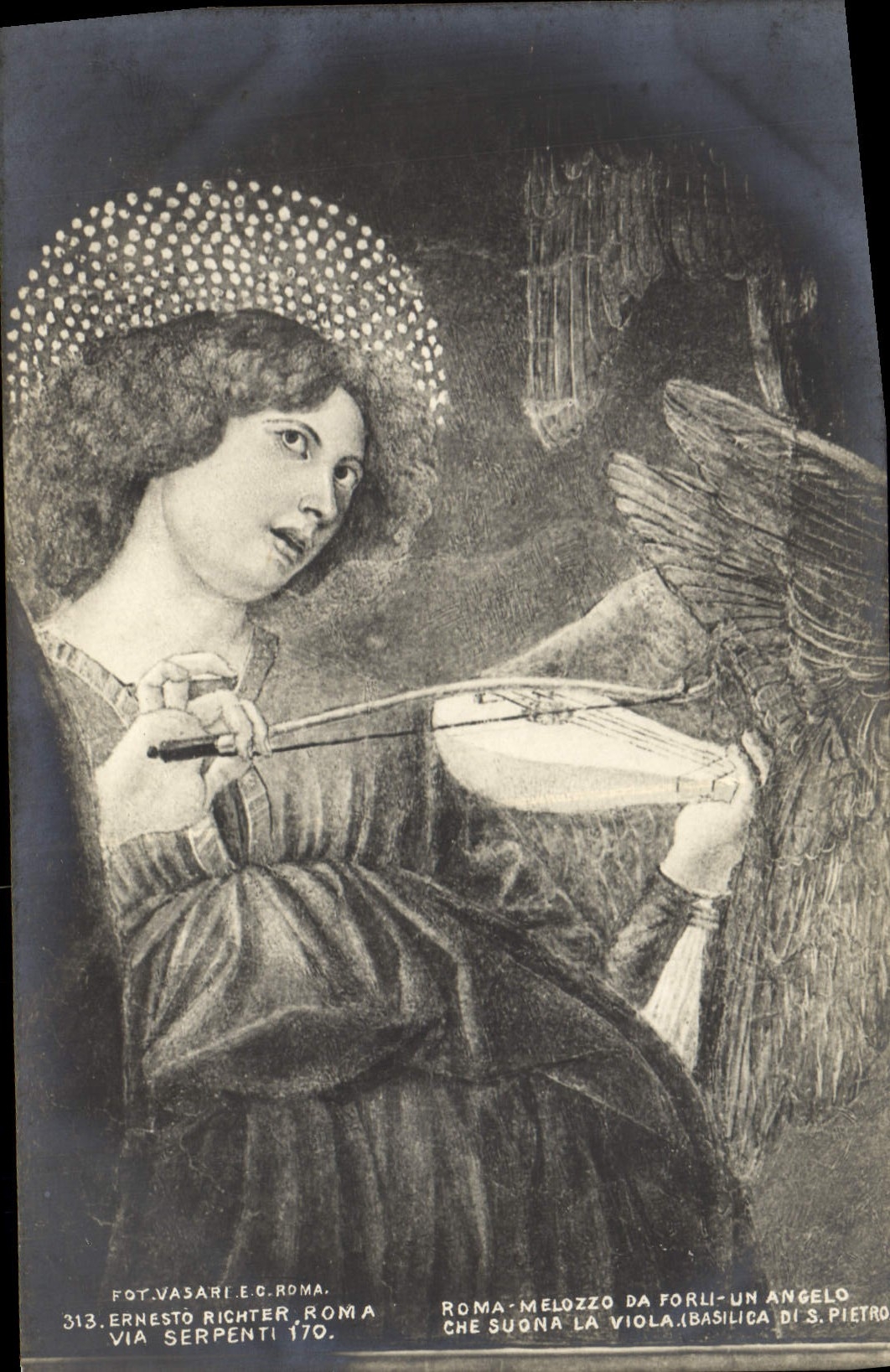 CPA Roma Melozzo da Forli Un angelo 