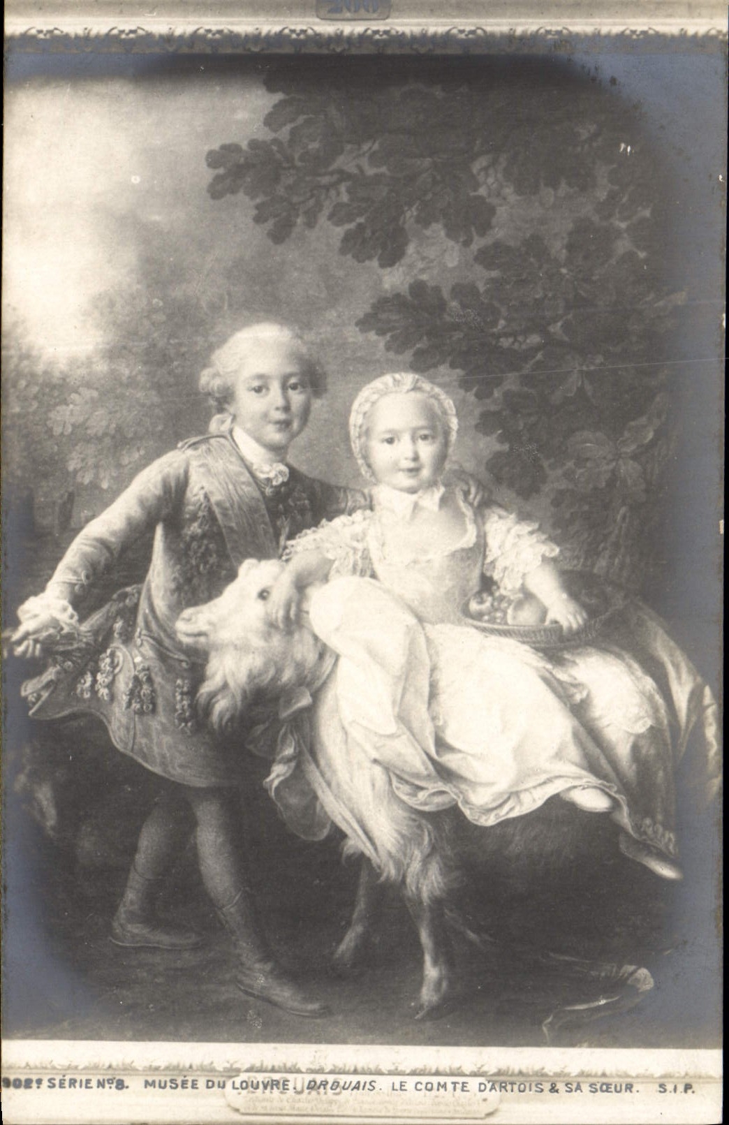 CPA Paris Musee du Louvre Drouais Le comte d'Artois et sa soeur 