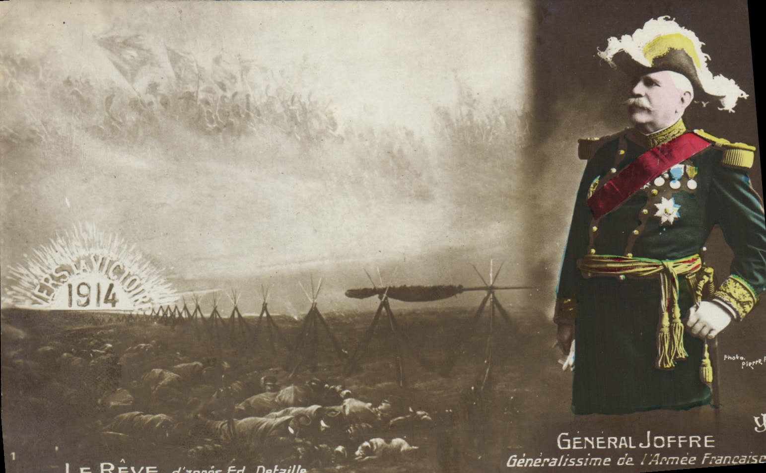 CPA Militaria General Joffre Generalissime de l'armee francaise 
