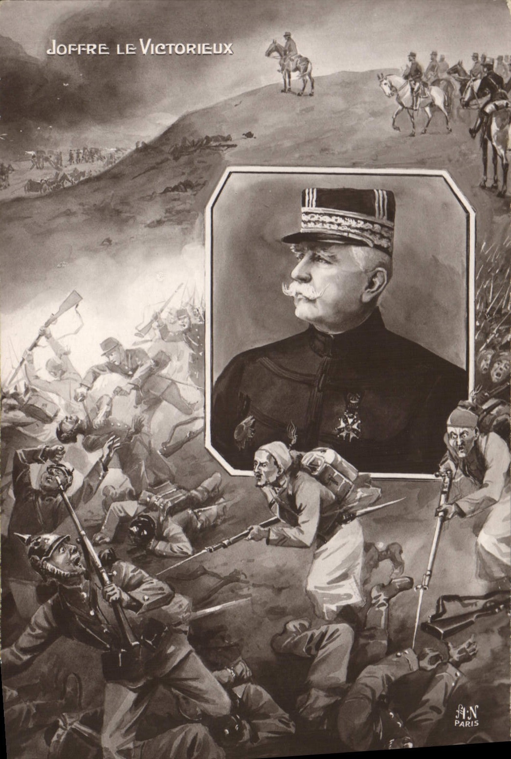 CPA Militaria Joffre le victorieux 