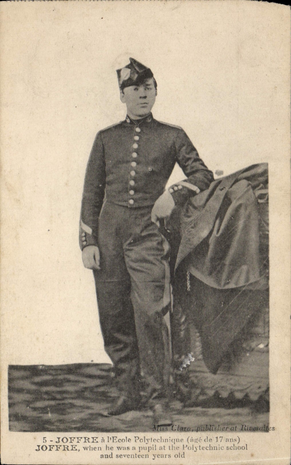 Vintage Postcard Militaria Joffre Polytechnic school