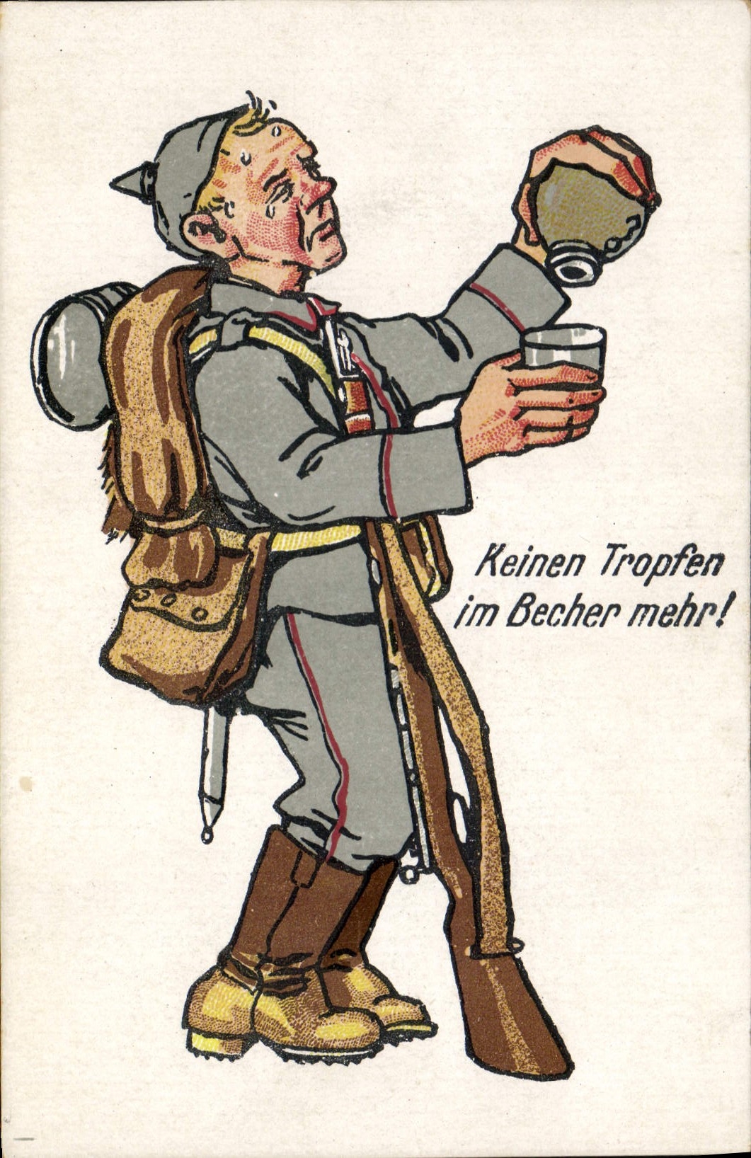 Vintage Postcard Militaria Soldier