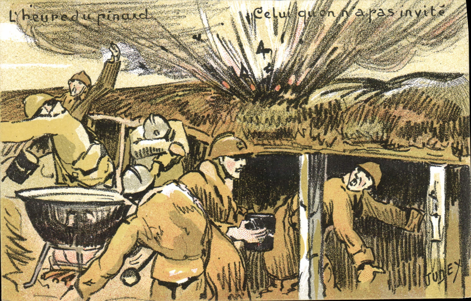 CPA Militaria L'heure du pinard 