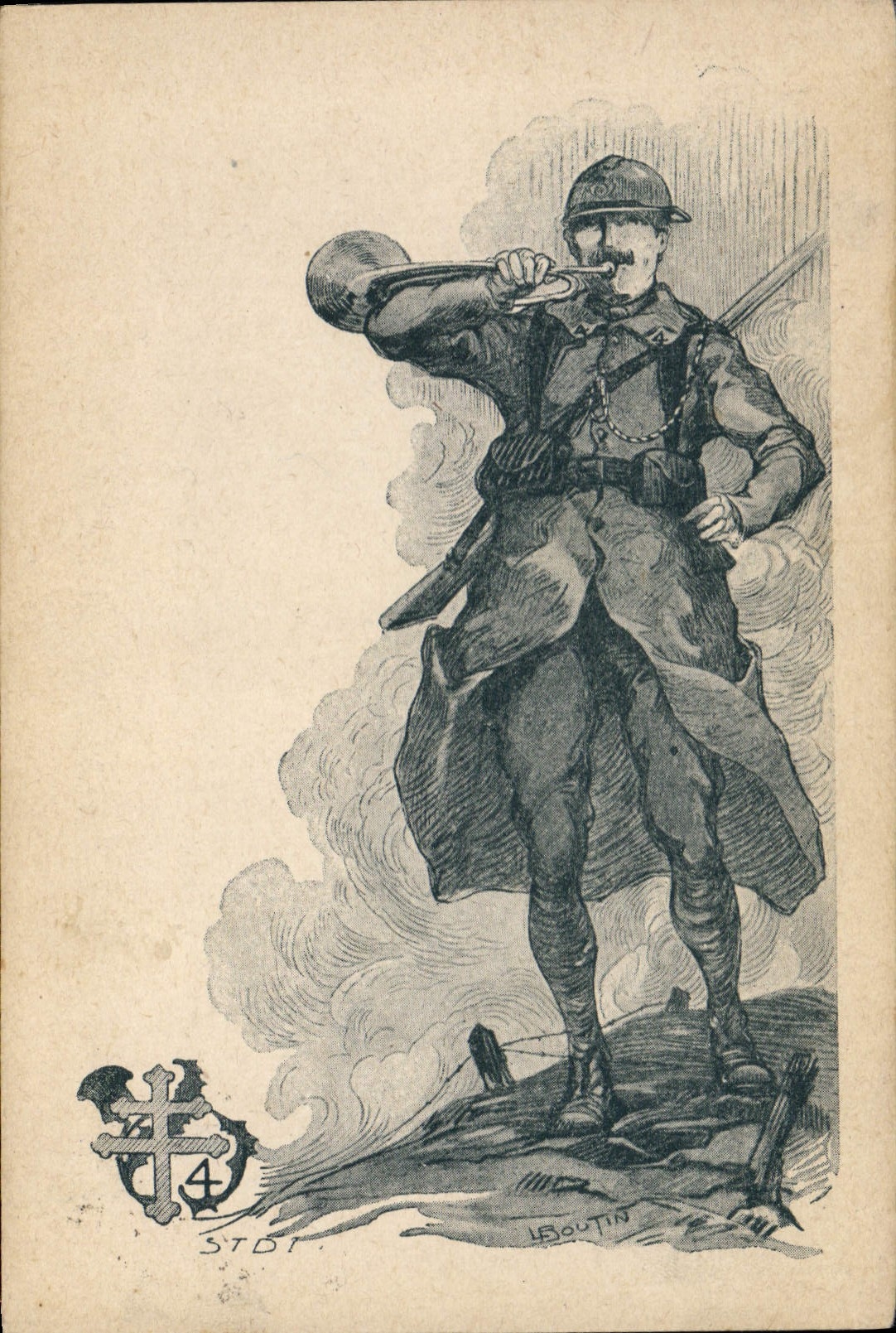 CPA Militaria Soldat Clairon 