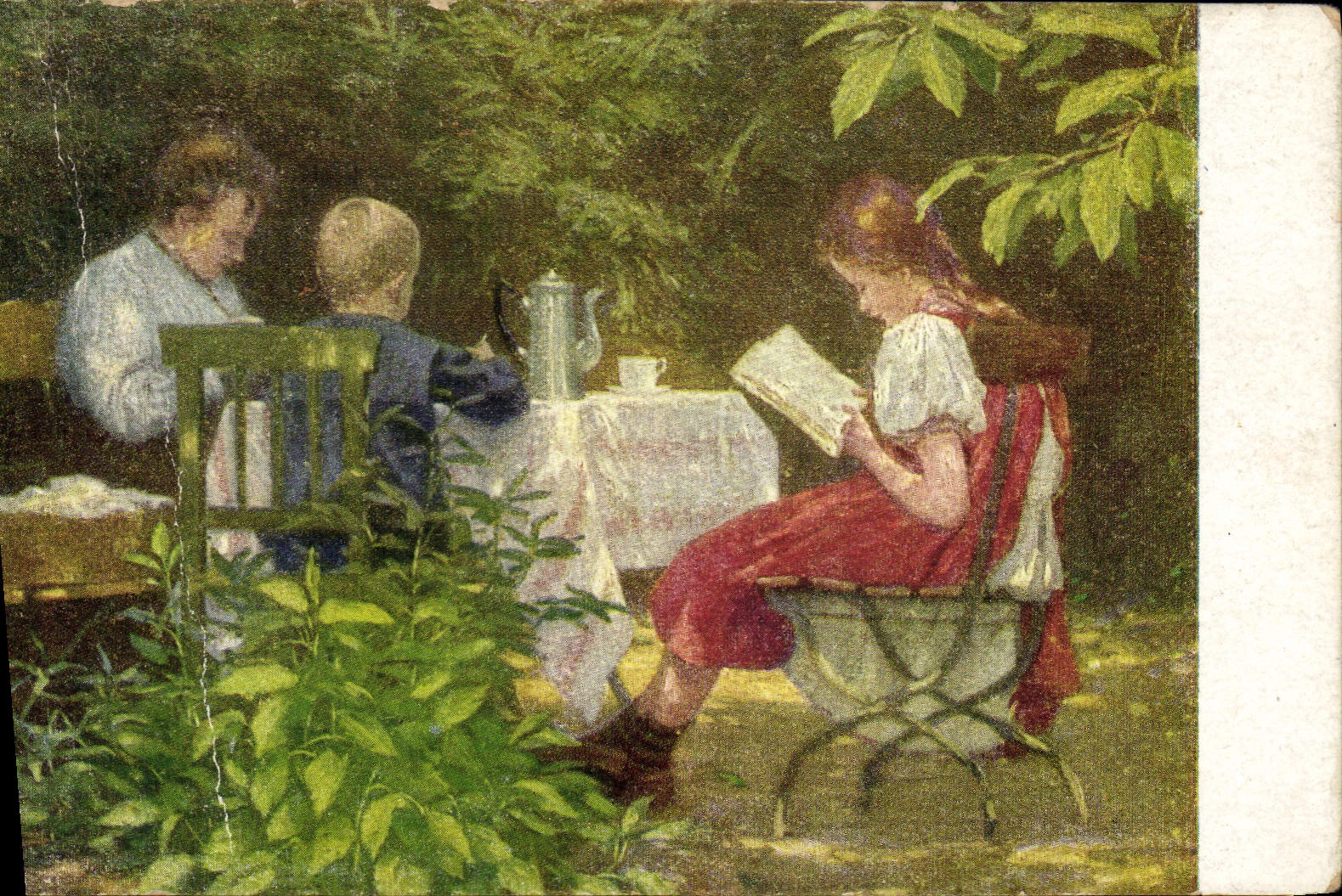 Vintage Postcard Julius Ferienzeit