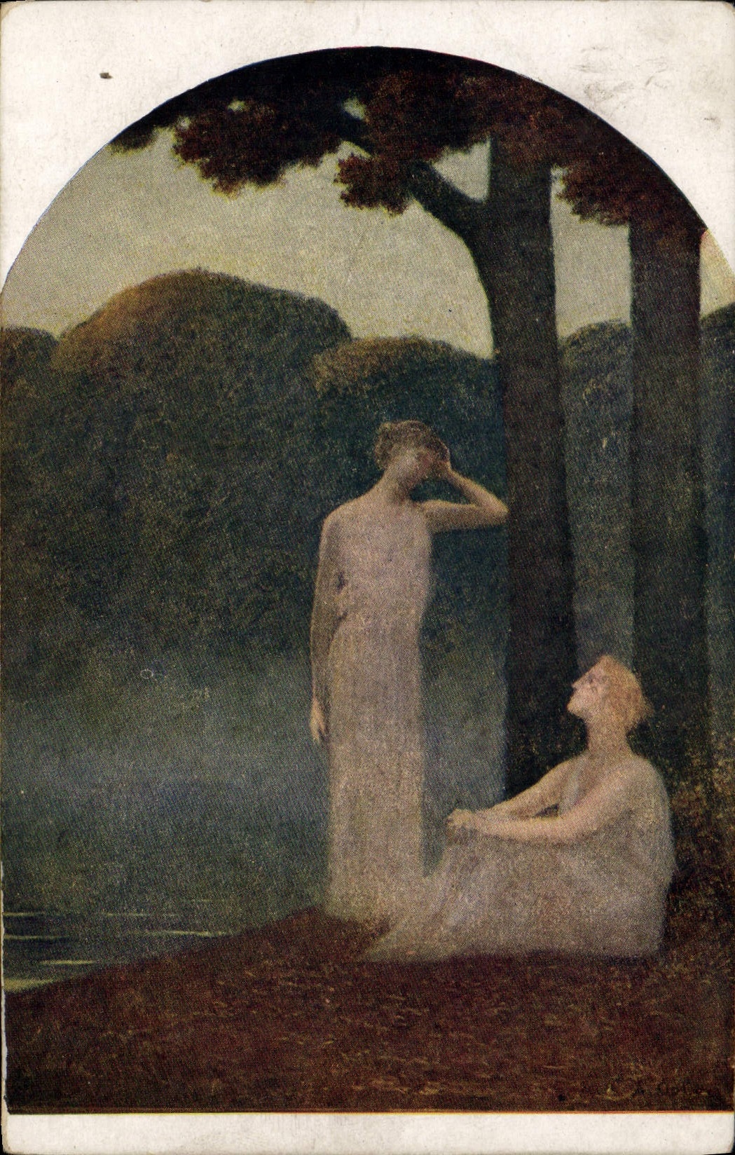 Vintage Postcard Osbert Poetry of the morning