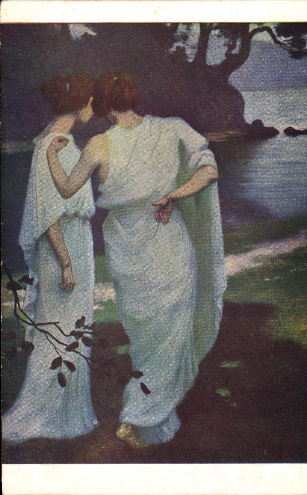 CPA Salons de Paris Maurice Chabas Pensees d'au dela 