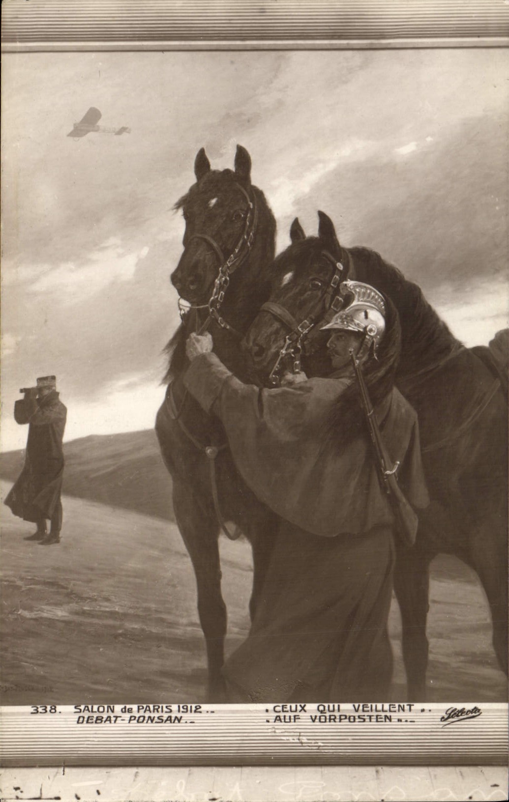 CPA Salon de Paris 1912 Debat Ponsan Militaria 