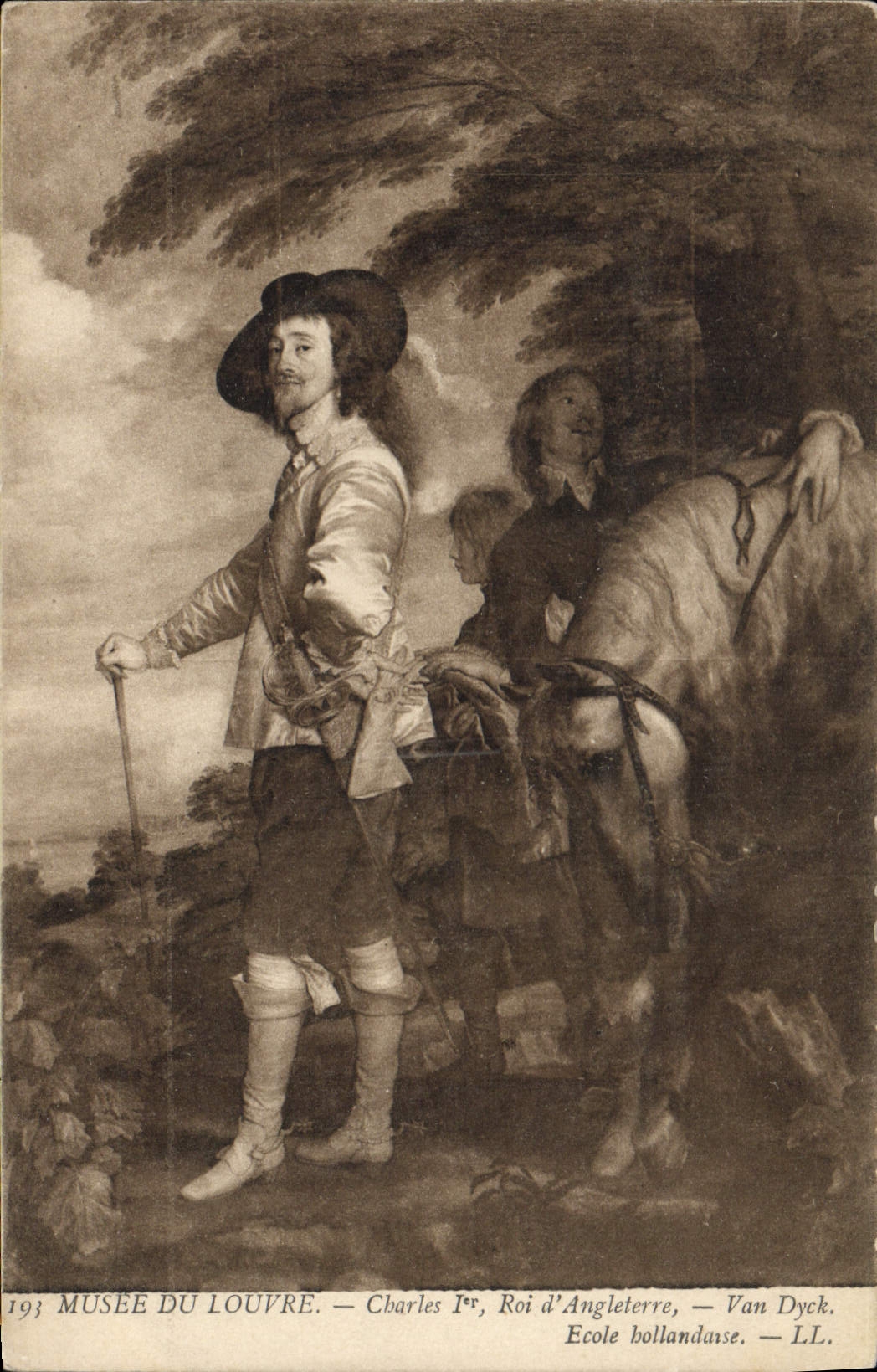 CPA Paris Musee du Louvre Charles 1er Roi d'Angleterre Van Dyck 