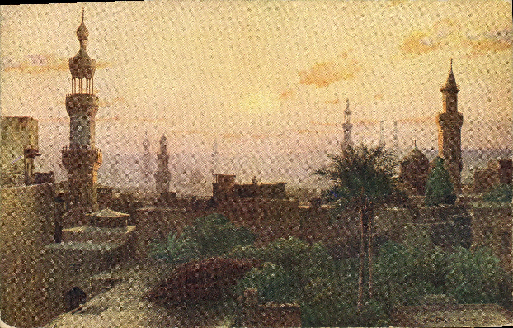 CPA Egypt Egypte Le Caire au matin 