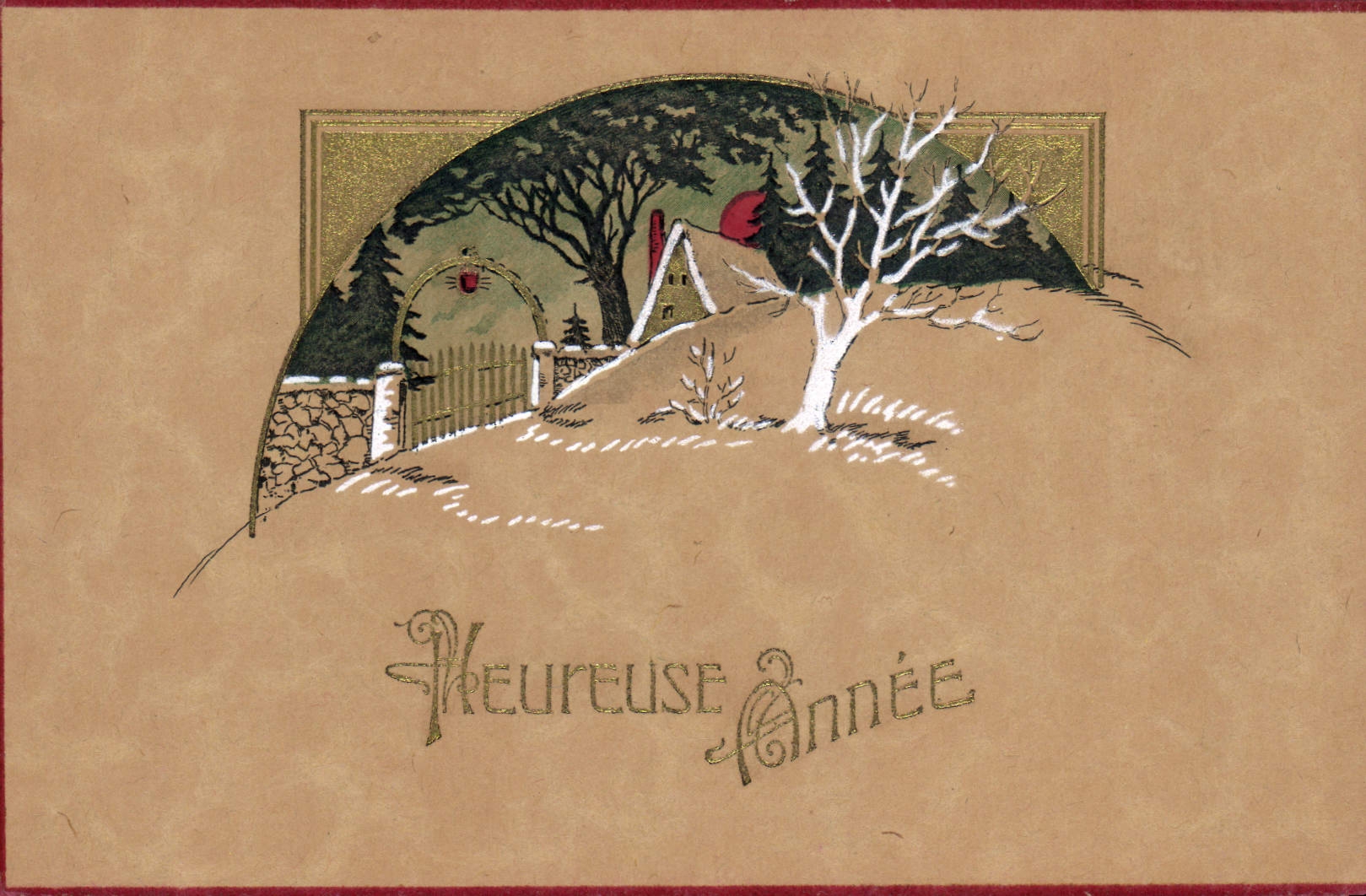 CPA Fantaisie Bonne annee