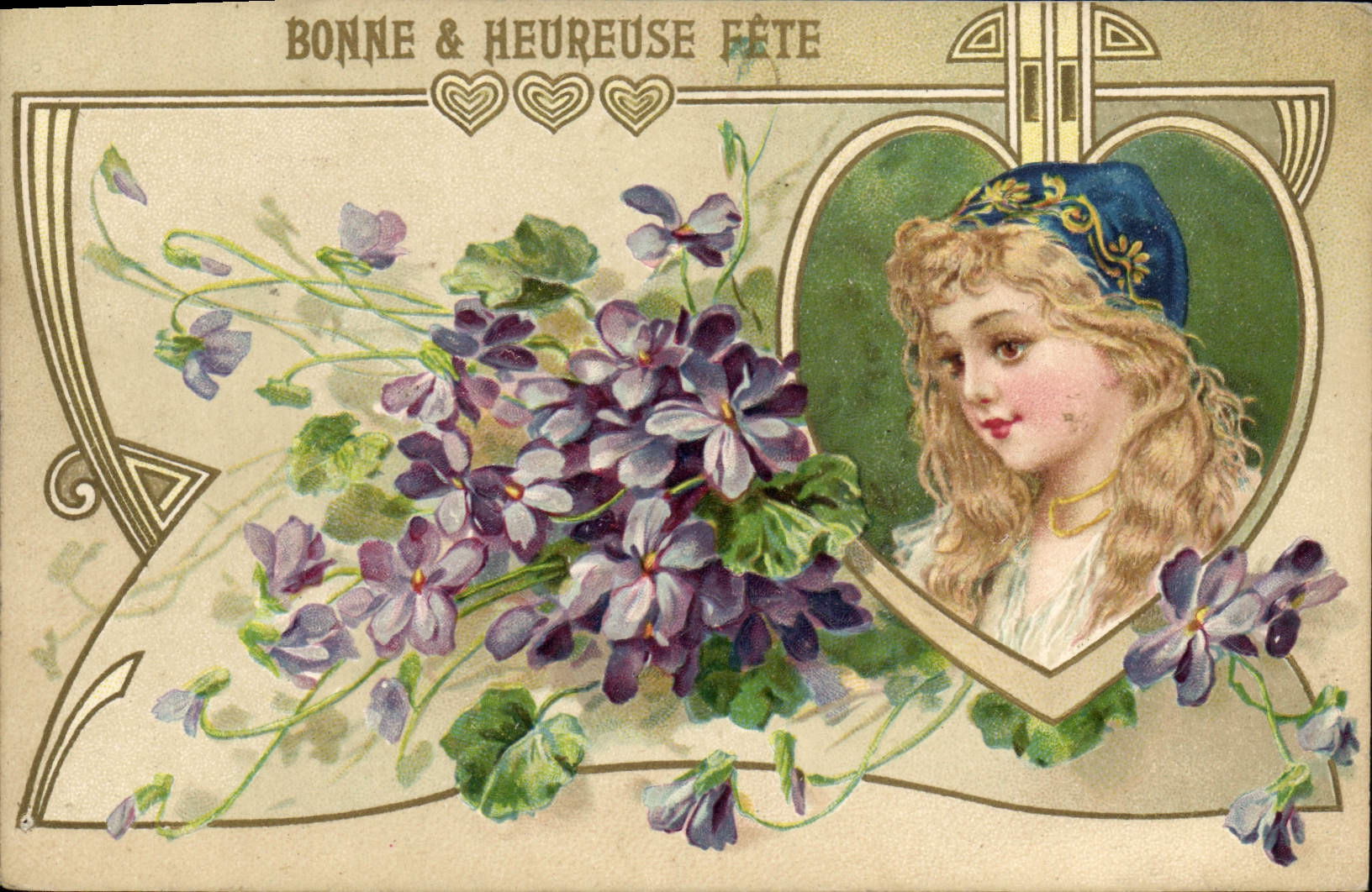 CPA Fantaisie Enfant Fleurs