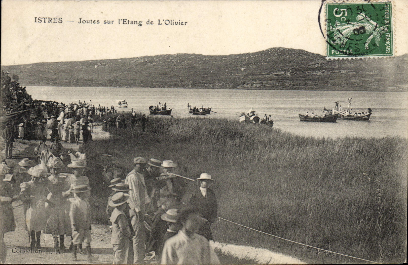 CPA Istres Joutes sur l'etang de l'olivier tOP