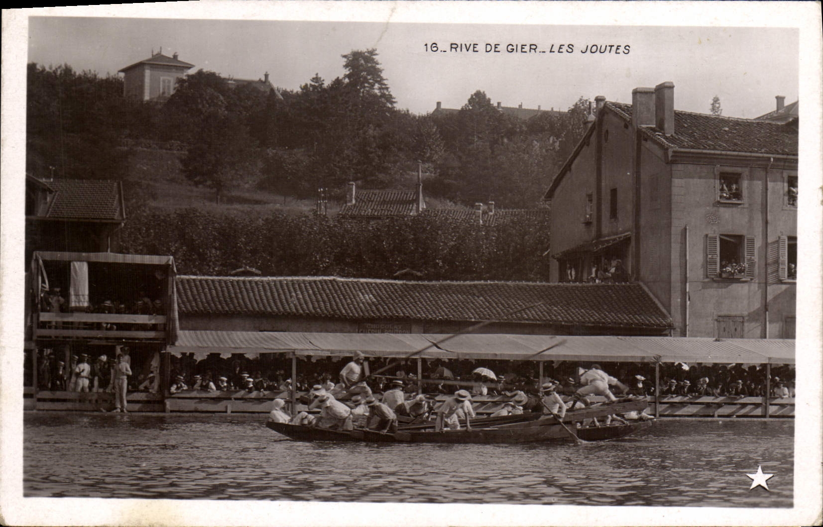 Vintage Postcard Rivets of Gier the tournaments