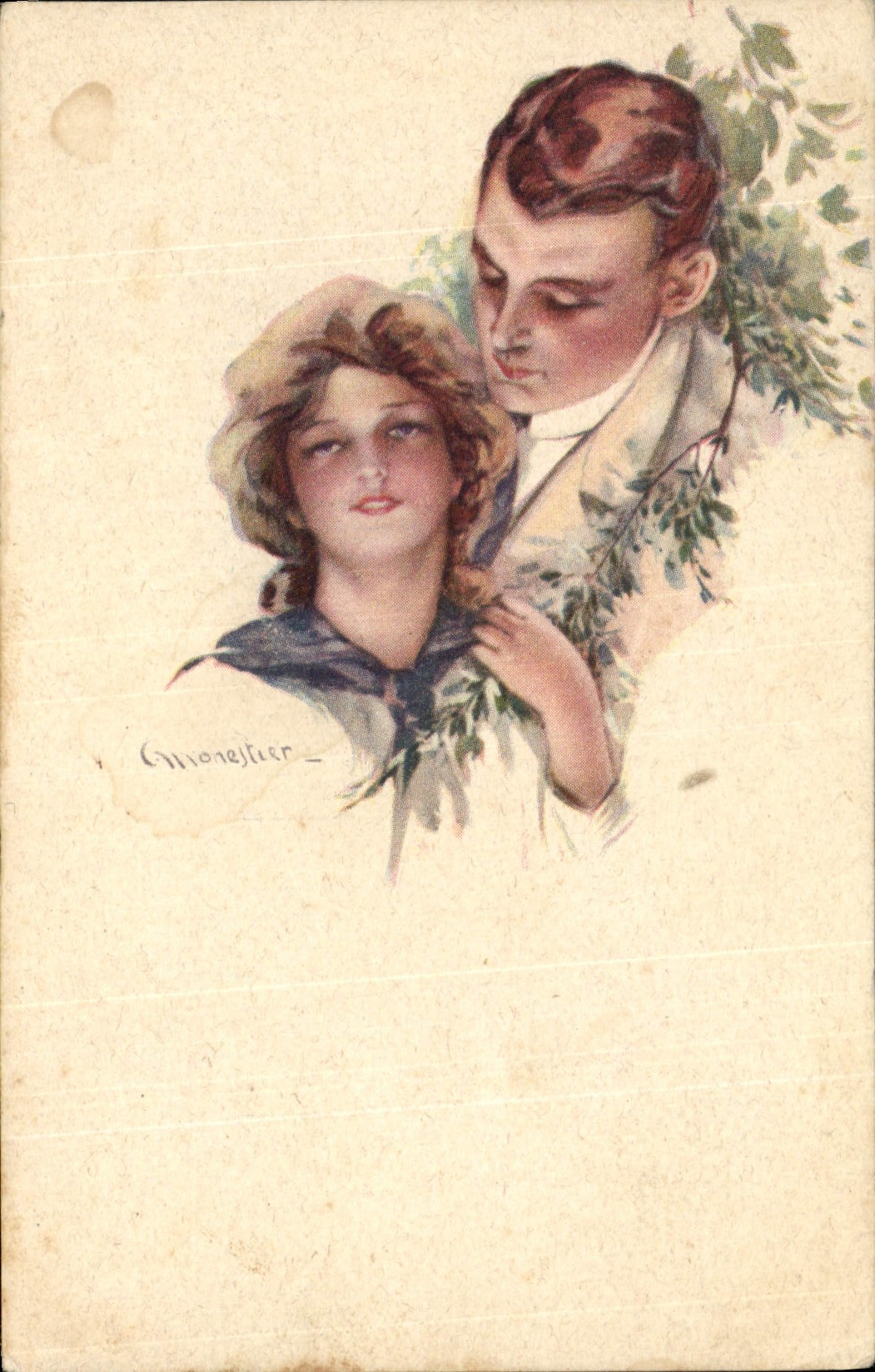 CPA Fantaisie Illustrateur Femme