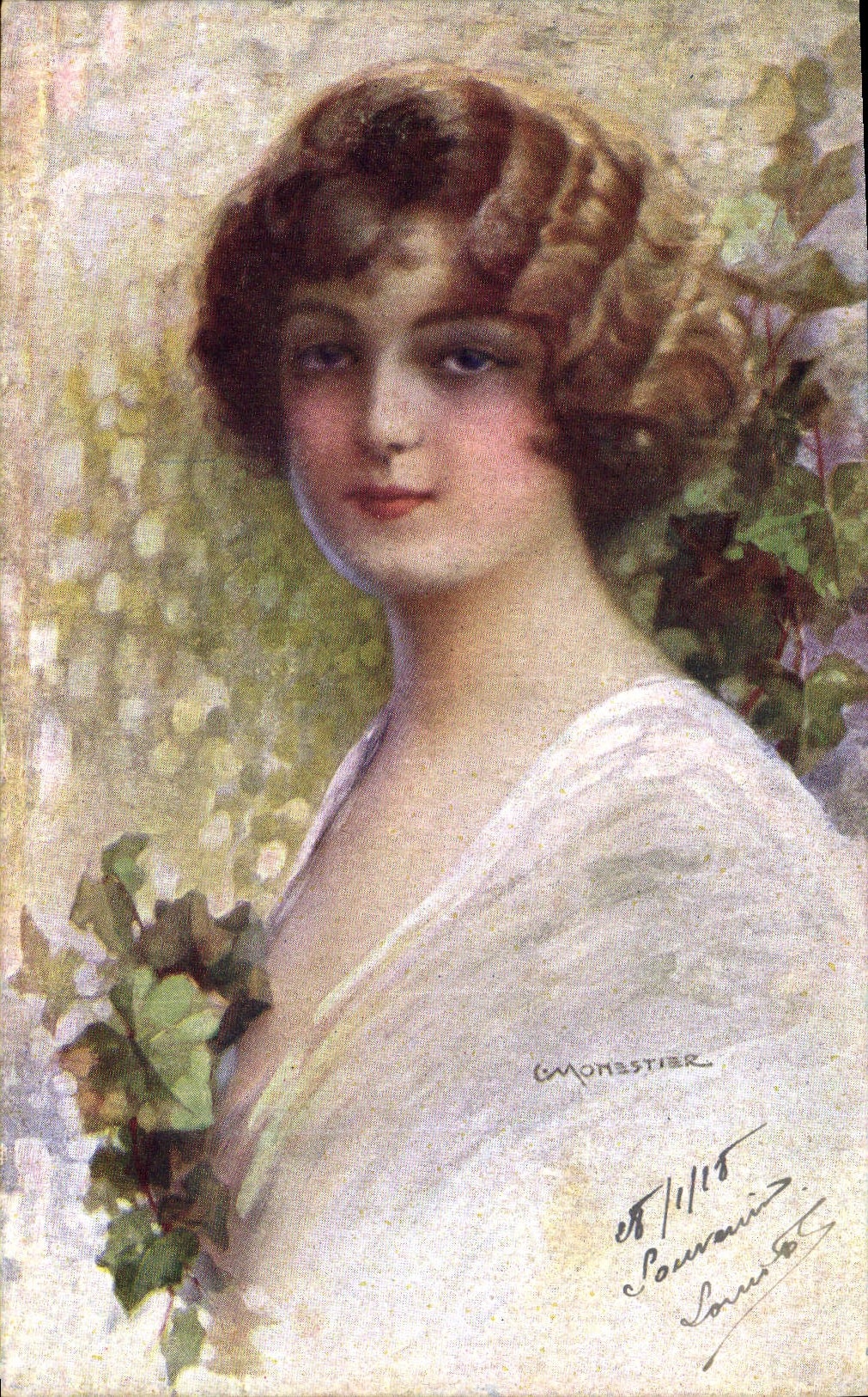 CPA Fantaisie Illustrateur Femme